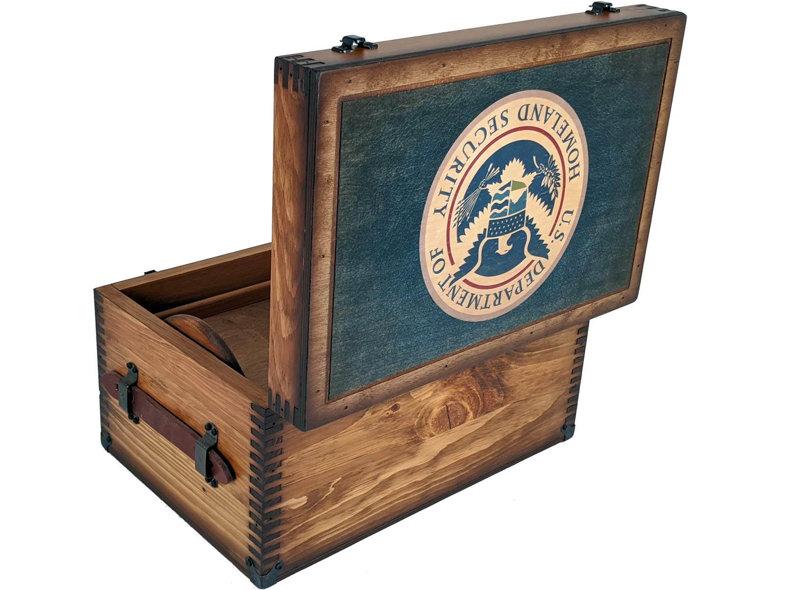 USCIS Homeland Security Keepsake Box - Premium Document Storage for Immigration Papers - Perfect for Green Card, Citizenship & Visa Documents Organization