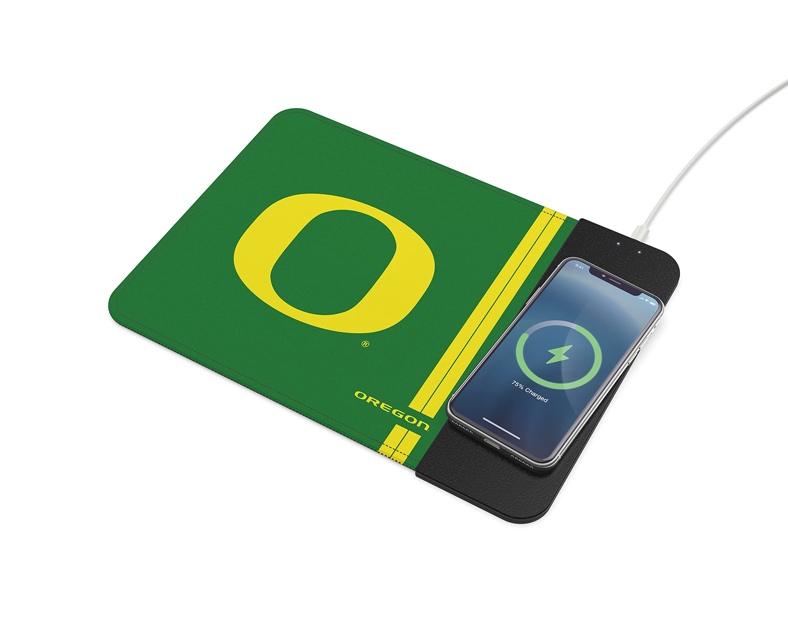 SOAR NCAA Unisex Wireless Charging Mouse Pad with Phone Holder - Perfect for Gaming, Office & Home Workspace Accessories