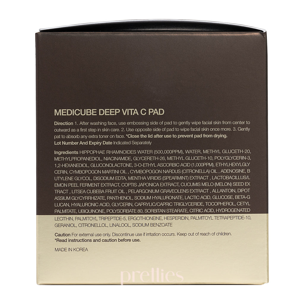 Medicube Deep Vita C Pad - 70 Pads Exfoliating & Brightening Treatment for Glowing Skin | Perfect for Acne-Prone & Dull Skin Care Routine