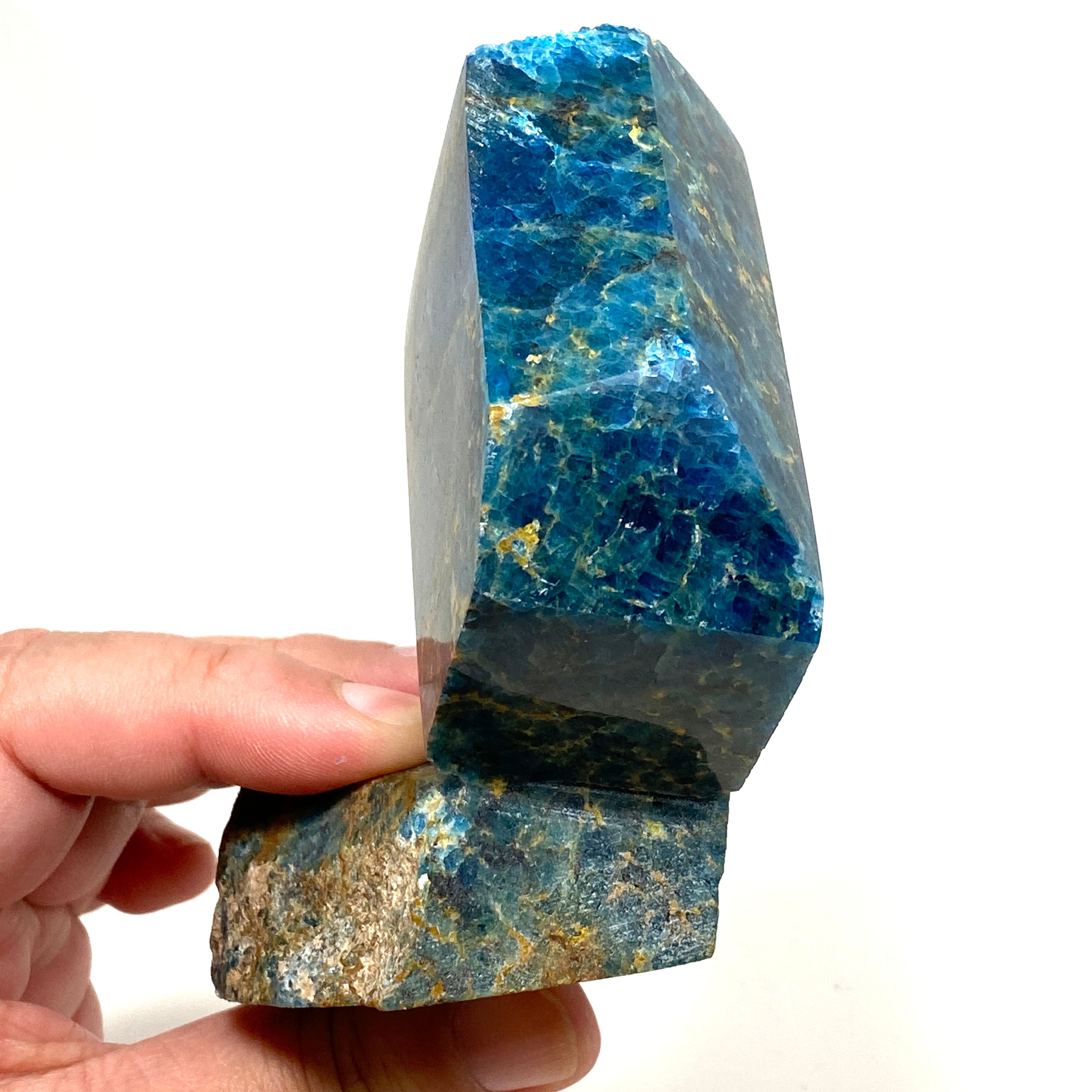 Natural Blue Apatite Freeform Stone - Healing Crystal for Meditation, Energy Work & Spiritual Growth - Perfect for Home Decor, Jewelry Making & Reiki Practice