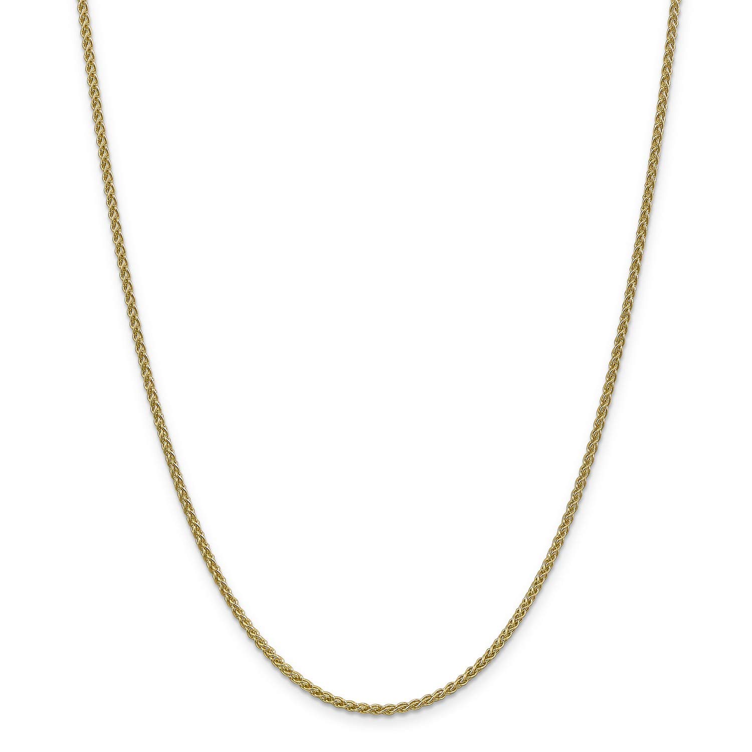 14K Yellow Gold Spiga Wheat Chain Necklace, Bracelet or Anklet - Dainty Jewelry for Women - Perfect for Gifts, Layering & Everyday Wear