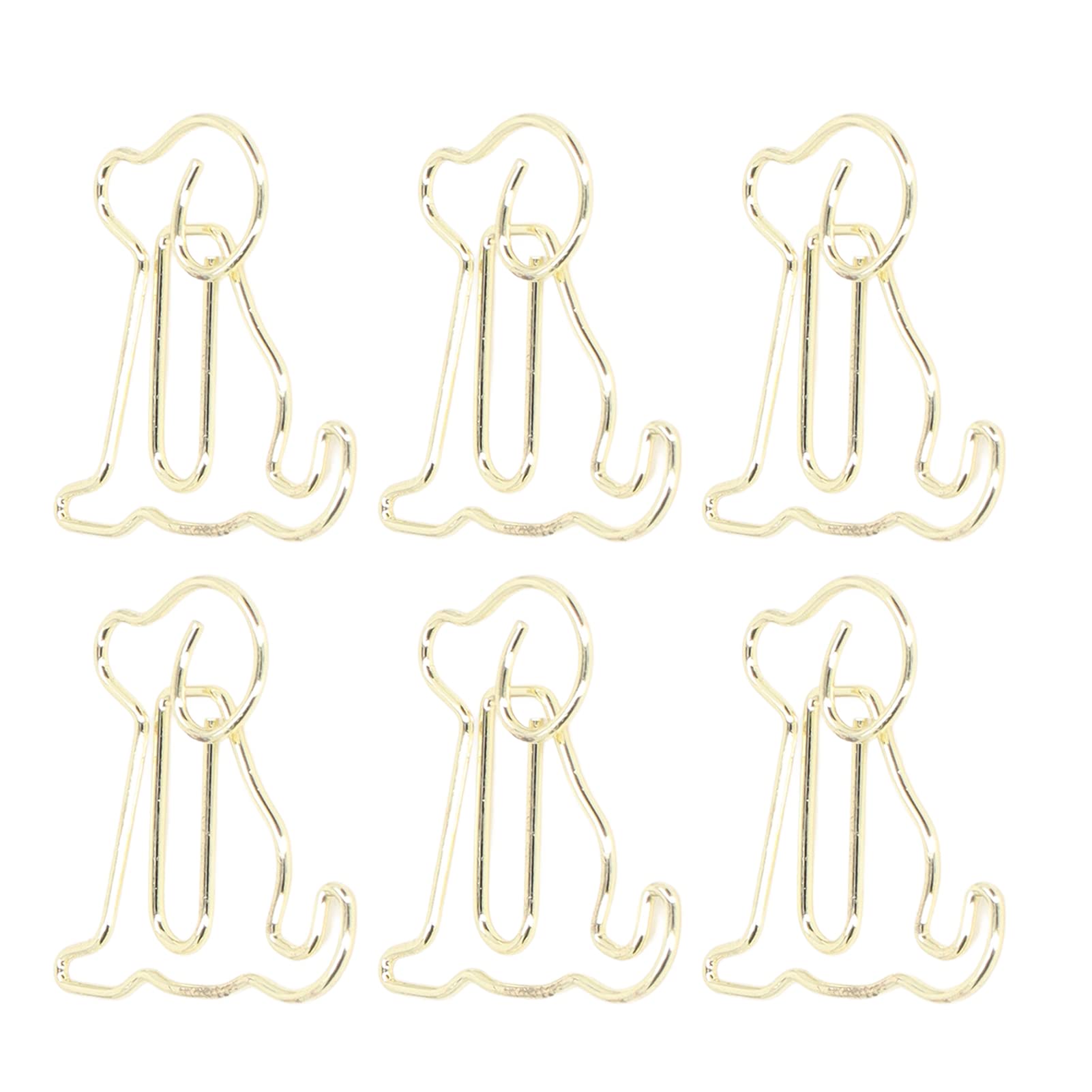 Mini Gold Paper Clips - 100pcs Rustproof Metal Office Supplies with Cute Design for Organizing Documents, School & Home Use | Perfect for Notebooks, Files & DIY Crafts