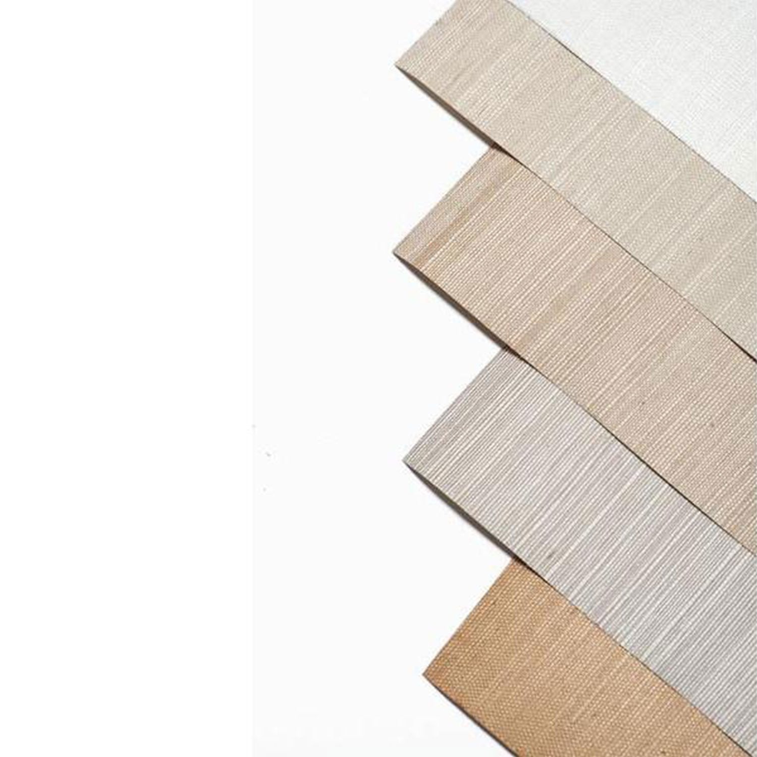 Premium Grasscloth Wallpaper in Oyster - Natural Textured Wall Covering for Living Room, Bedroom & Office Decor