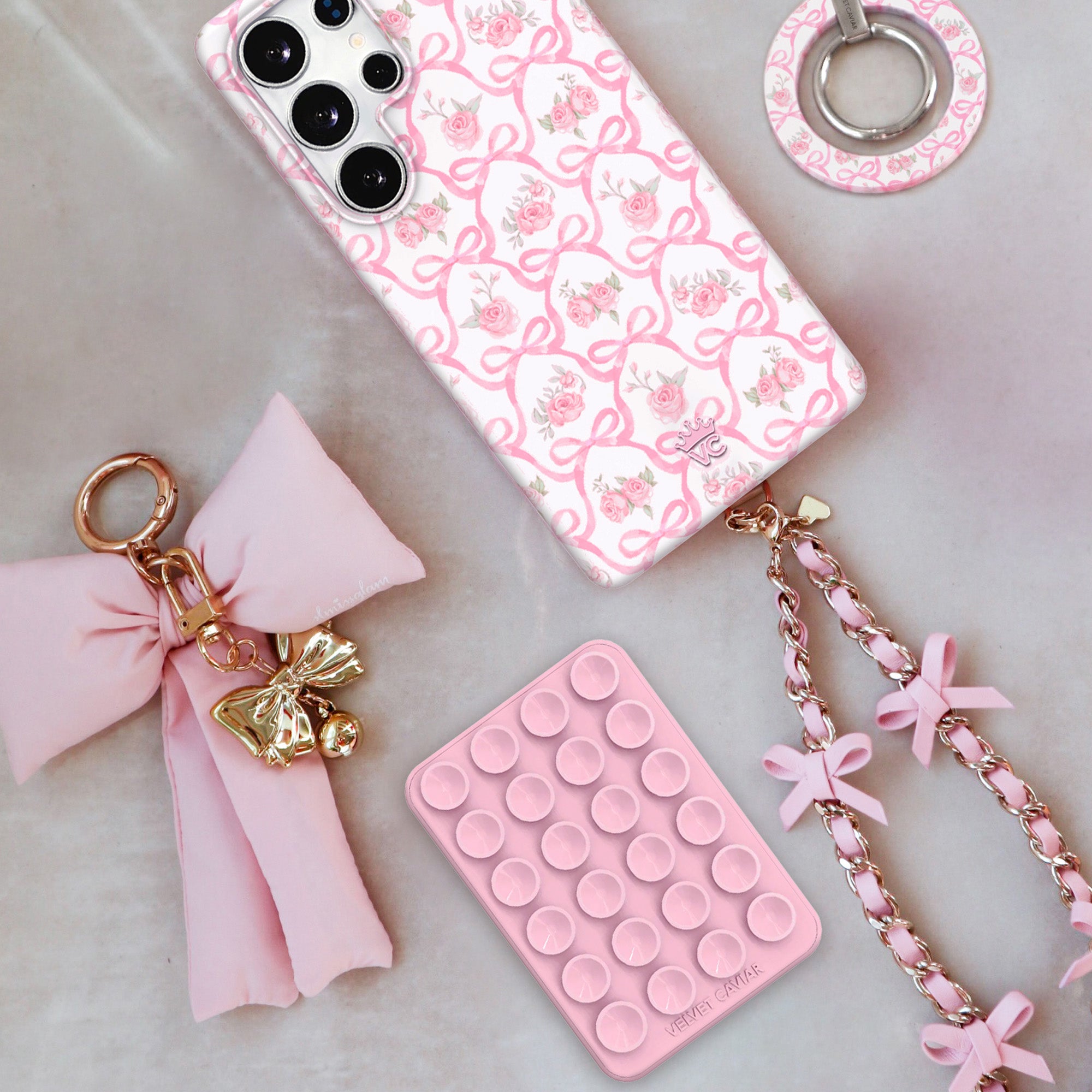 Cute Pink Bow Samsung Phone Case - Elegant & Protective Cover for Samsung Galaxy [Model] - Perfect for Everyday Use, Gifts & Special Occasions