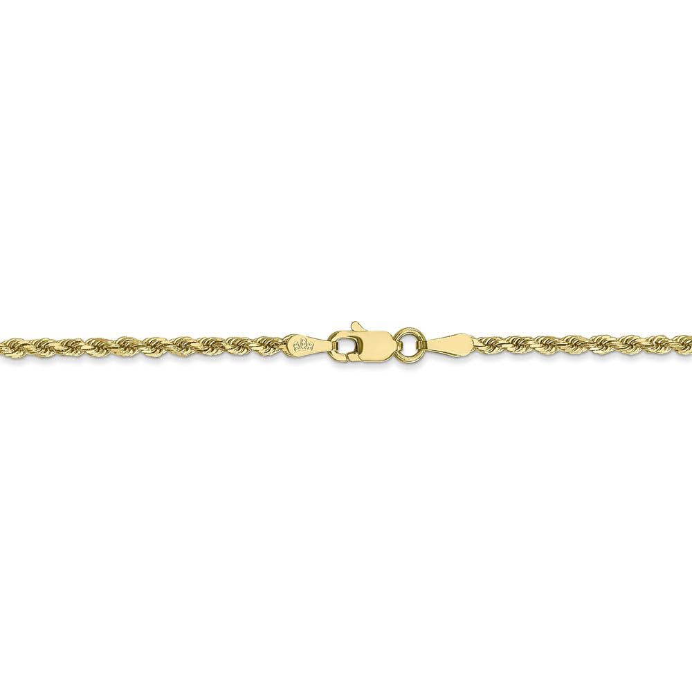 10K Yellow Gold 2mm Diamond Cut Solid Rope Chain Anklet for Women - Elegant Black Bow Design, Dainty Ankle Bracelet for Everyday Wear, Gift for Her, Wedding, Party & Special Occasions