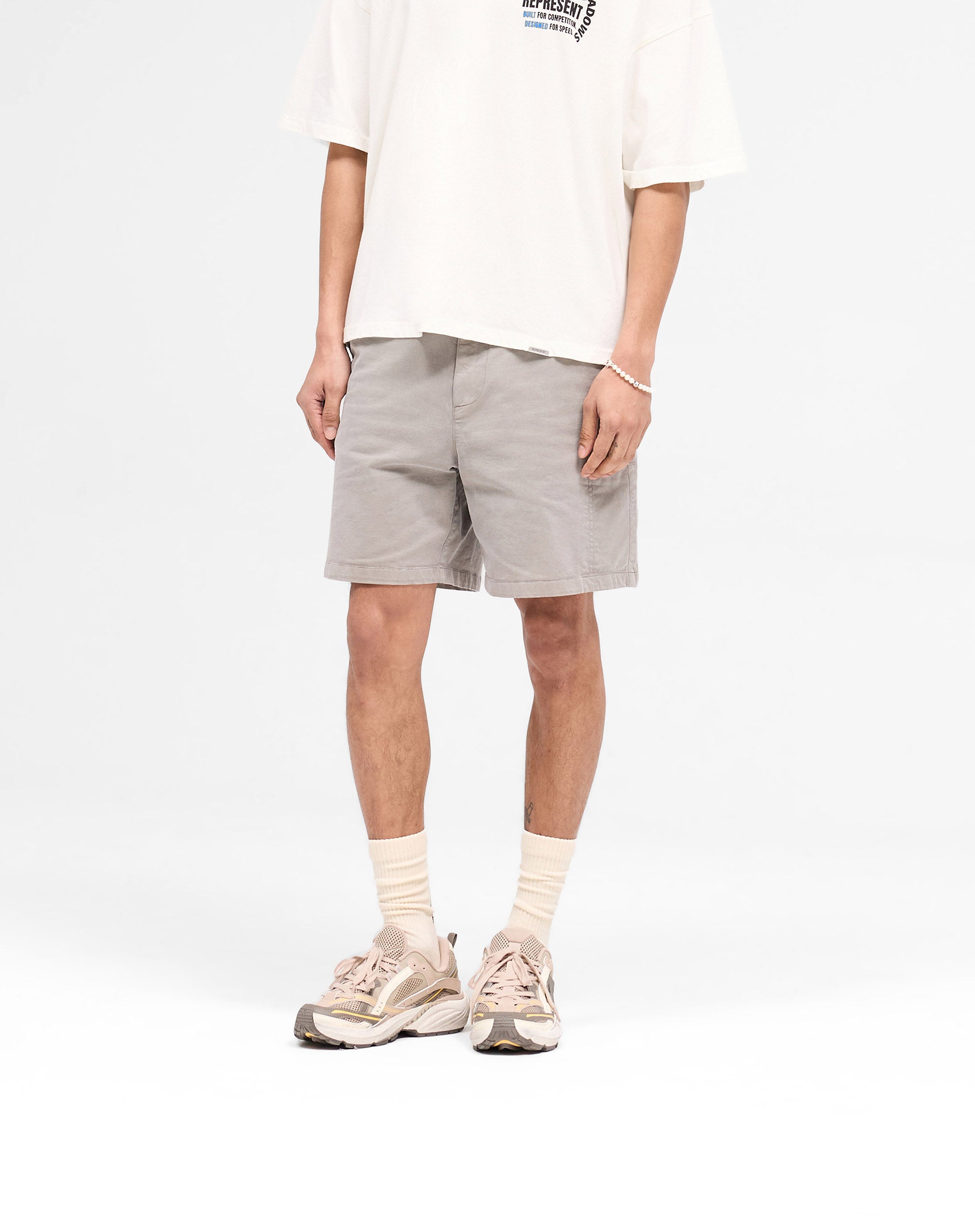 Men's Washed Taupe Cargo Shorts - Comfortable & Stylish Casual Wear for Outdoor Activities, Travel, and Summer Adventures