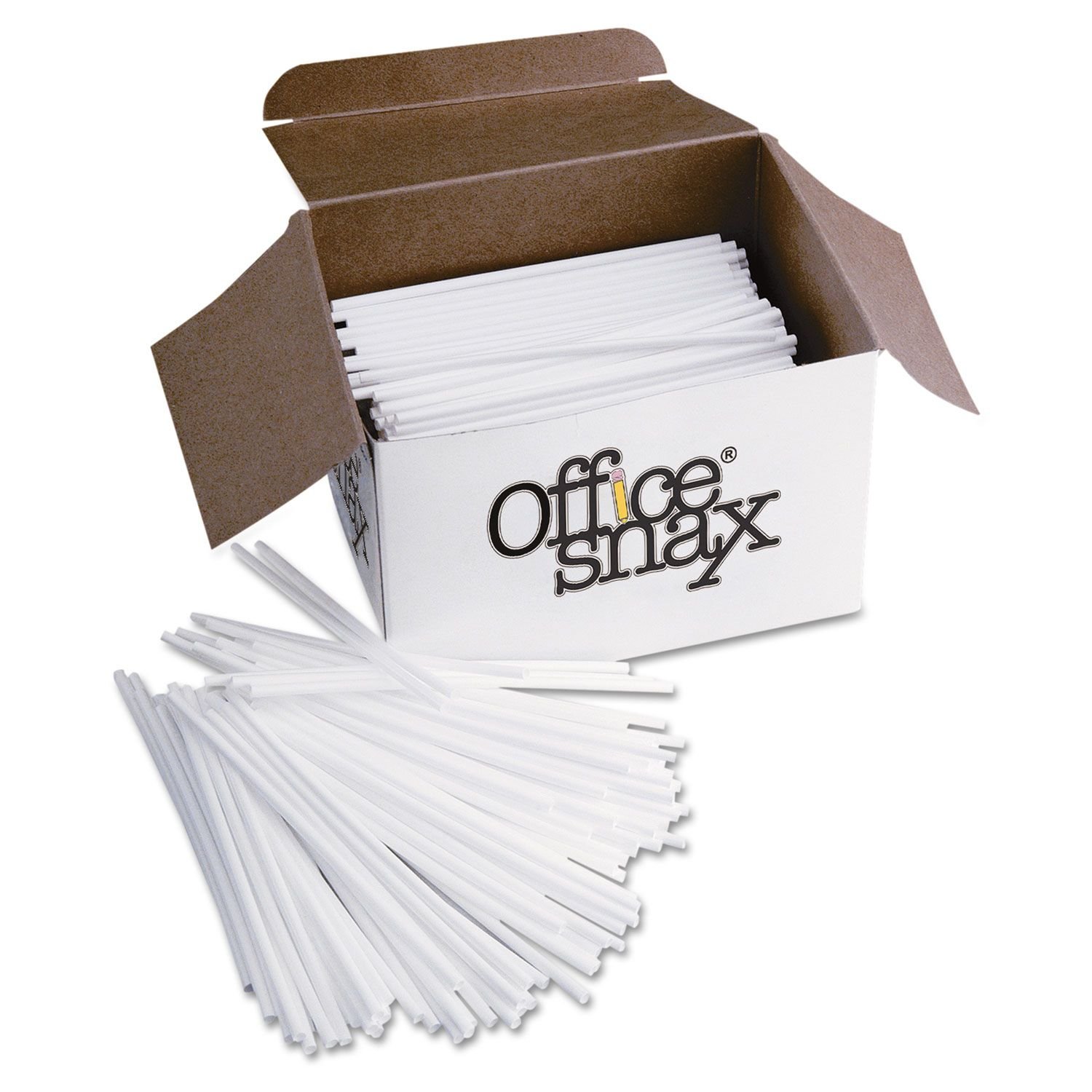 Office Snax Plastic Stir Sticks - 1000 Count Bulk Pack (OFX STR5) - Perfect for Coffee, Tea, Cocktails & Office Break Room Use