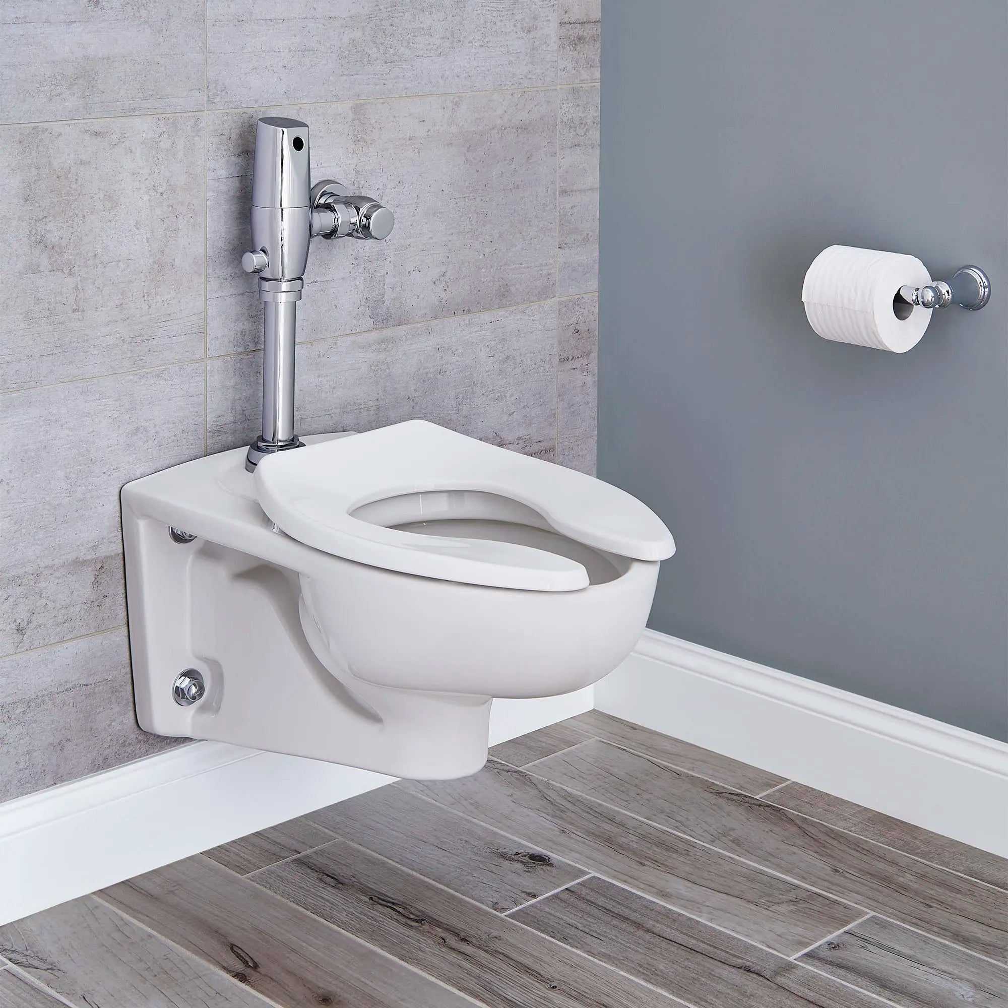 Afwall® Millennium® Wall Mount Toilet System with Touchless Selectronic® Piston Flush Valve - 1.1 GPF/4.2 LPF Water Saving - Modern Bathroom Solution for Homes, Offices & Commercial Spaces