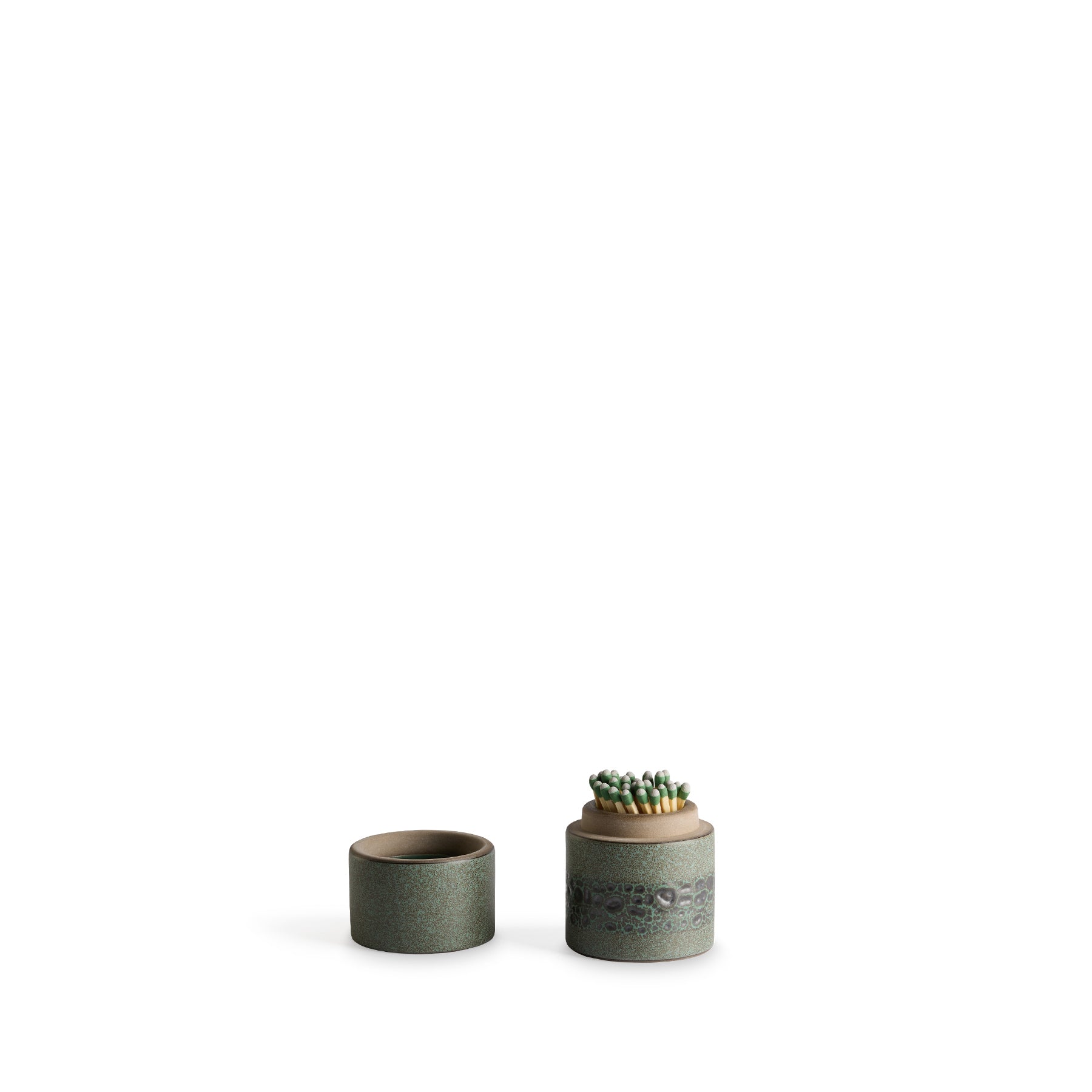 Elegant Matchstick Holder - Natural Shell & Hematite Design for Home Decor, Fireplace Accessories, and Unique Gifts