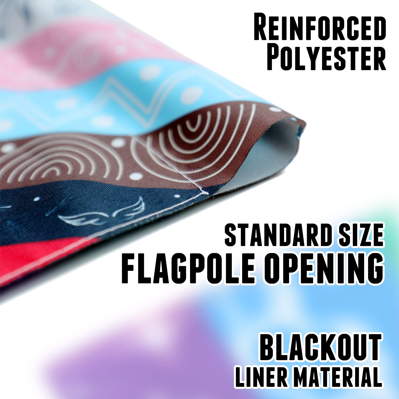 LGBTQ Pride Flag - 12x18 Inch Double Sided Bisexual Gay Transgender Inclusive Progress Rainbow Garden Yard Flag with Original Cute Print Design | Perfect for Pride Month, LGBTQ+ Events, Home & Yard Decor