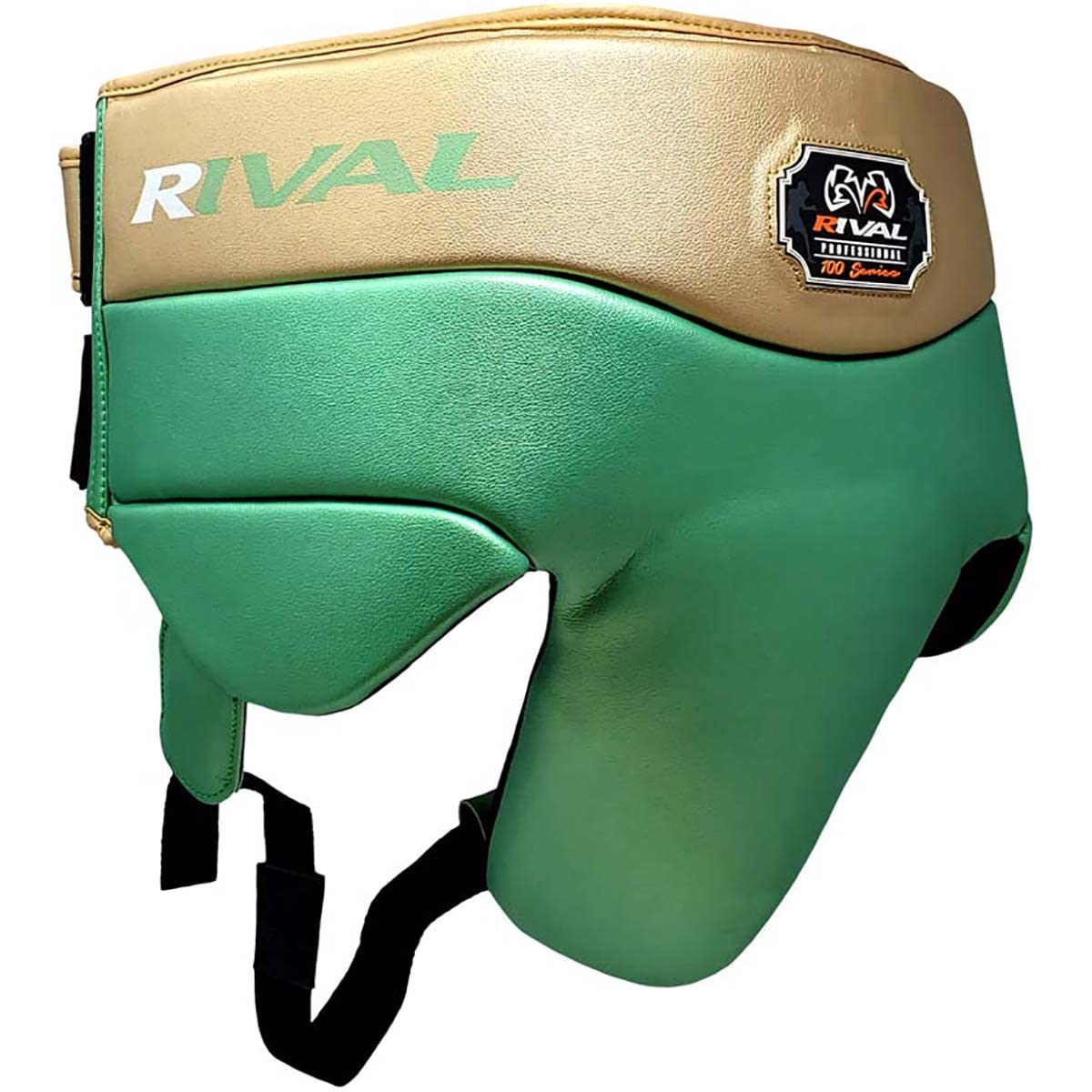 Rival Boxing RNFL100 Professional No Foul Groin Protector - Green/Gold - Premium MMA & Boxing Cup for Ultimate Protection During Training & Competition