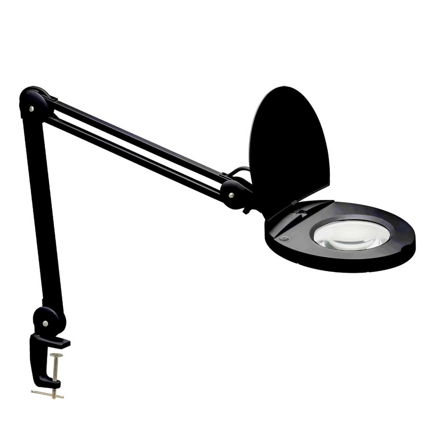 Dainolite Modern LED Table Lamp - Black Contemporary Close-to-Ceiling Light Fixture | Perfect for Bedroom, Living Room & Office Lighting