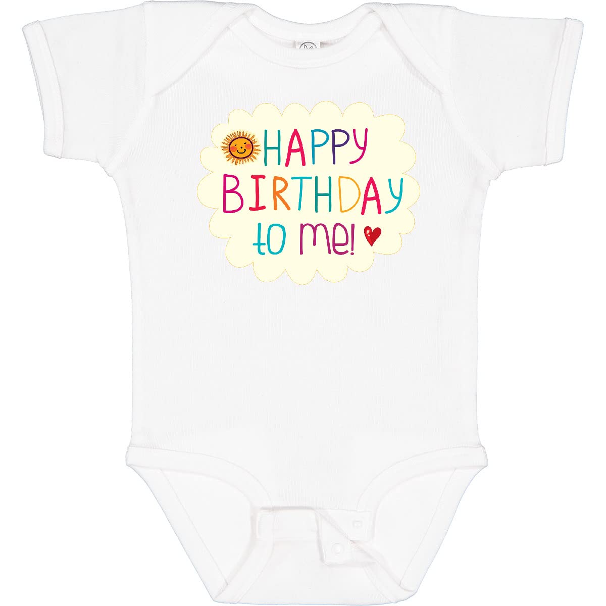 Inktastic Happy Birthday to Me Baby Bodysuit - Cute Birthday Outfit for Infants & Toddlers - Perfect for 1st Birthday Parties, Photo Shoots & Celebrations