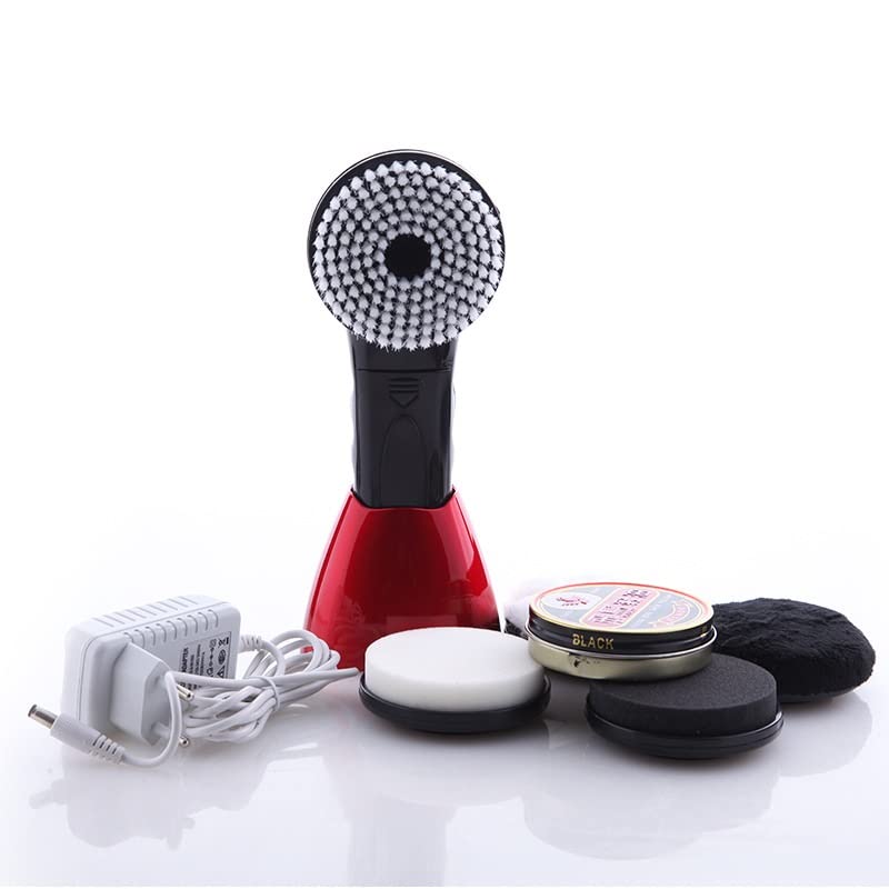 Electric Shoe Shine Kit - Portable Handheld Automatic Shoe Polisher for Shoes, Bags & Sofa | Quick & Easy Shoe Cleaning | Perfect for Home, Office & Travel (Color: A)