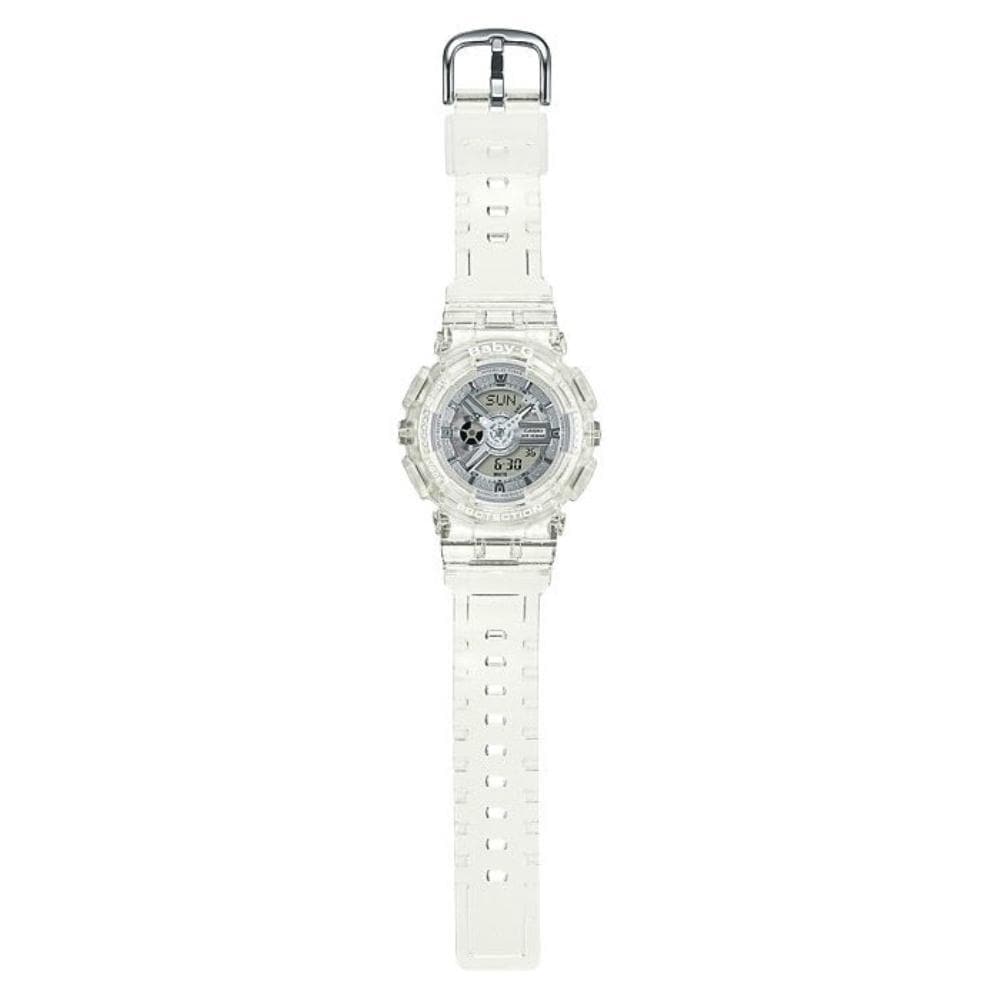 CASIO BABY-G BA-110CR-7ADR Digital Quartz Women's Watch - White Resin Band, Shock Resistant, Water Resistant - Perfect for Sports, Outdoor Activities & Daily Wear