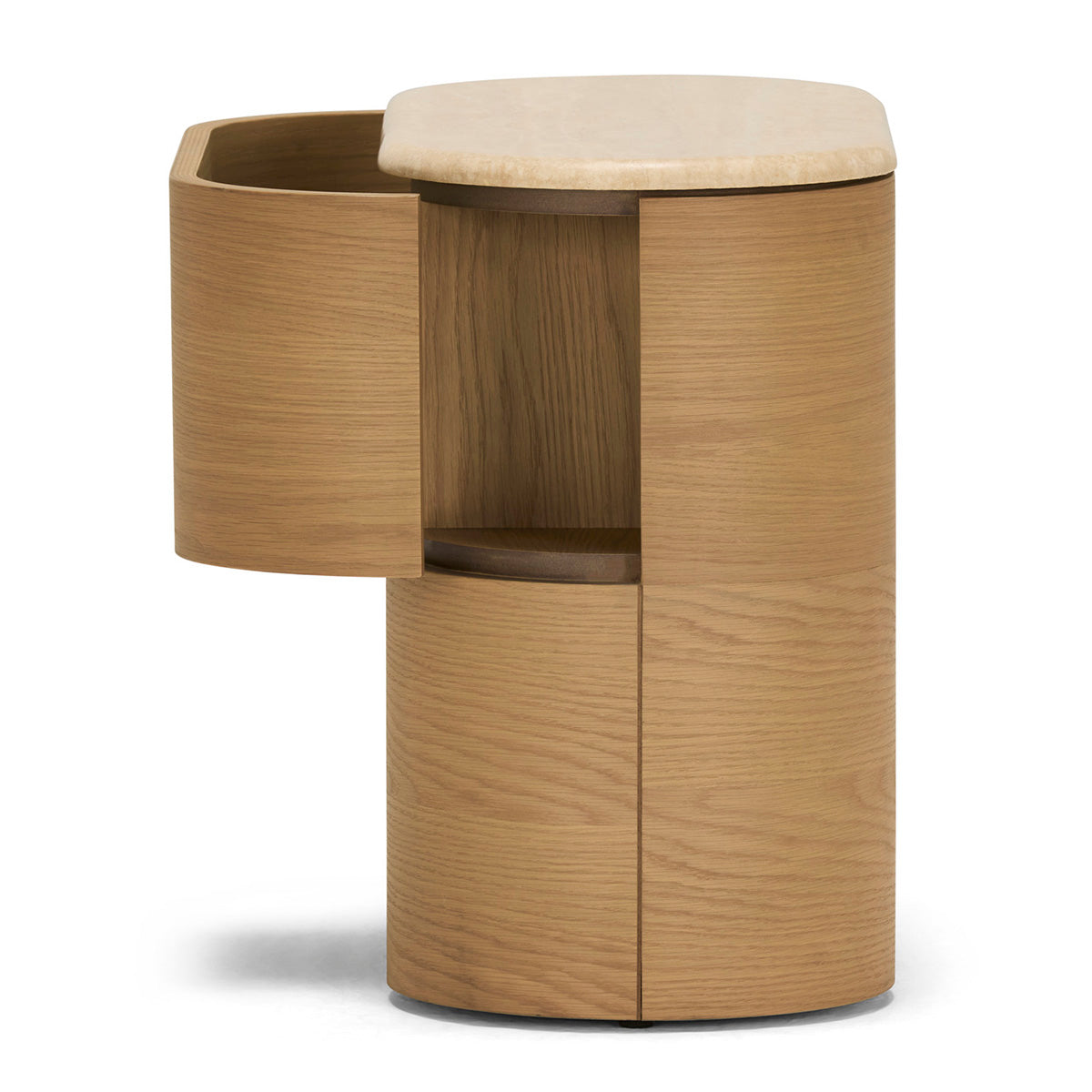 Modern Nightstand with USB Ports and Drawer - Stylish Bedside Table for Bedroom, Living Room, or Office - Perfect for Storing Books, Lamps, and Essentials