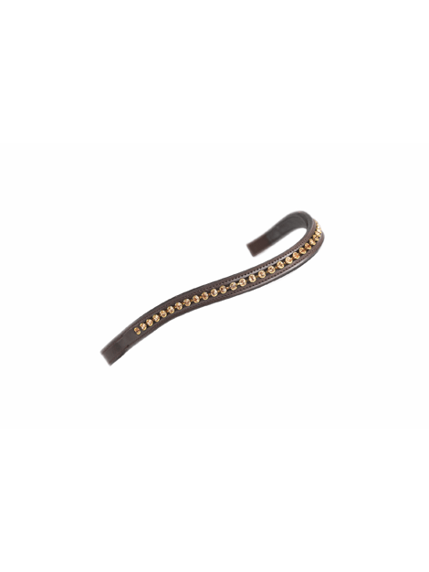 Velociti Gara Large Diamante Browband - Elegant Horse Riding Headpiece for Equestrian Shows & Dressage Competitions