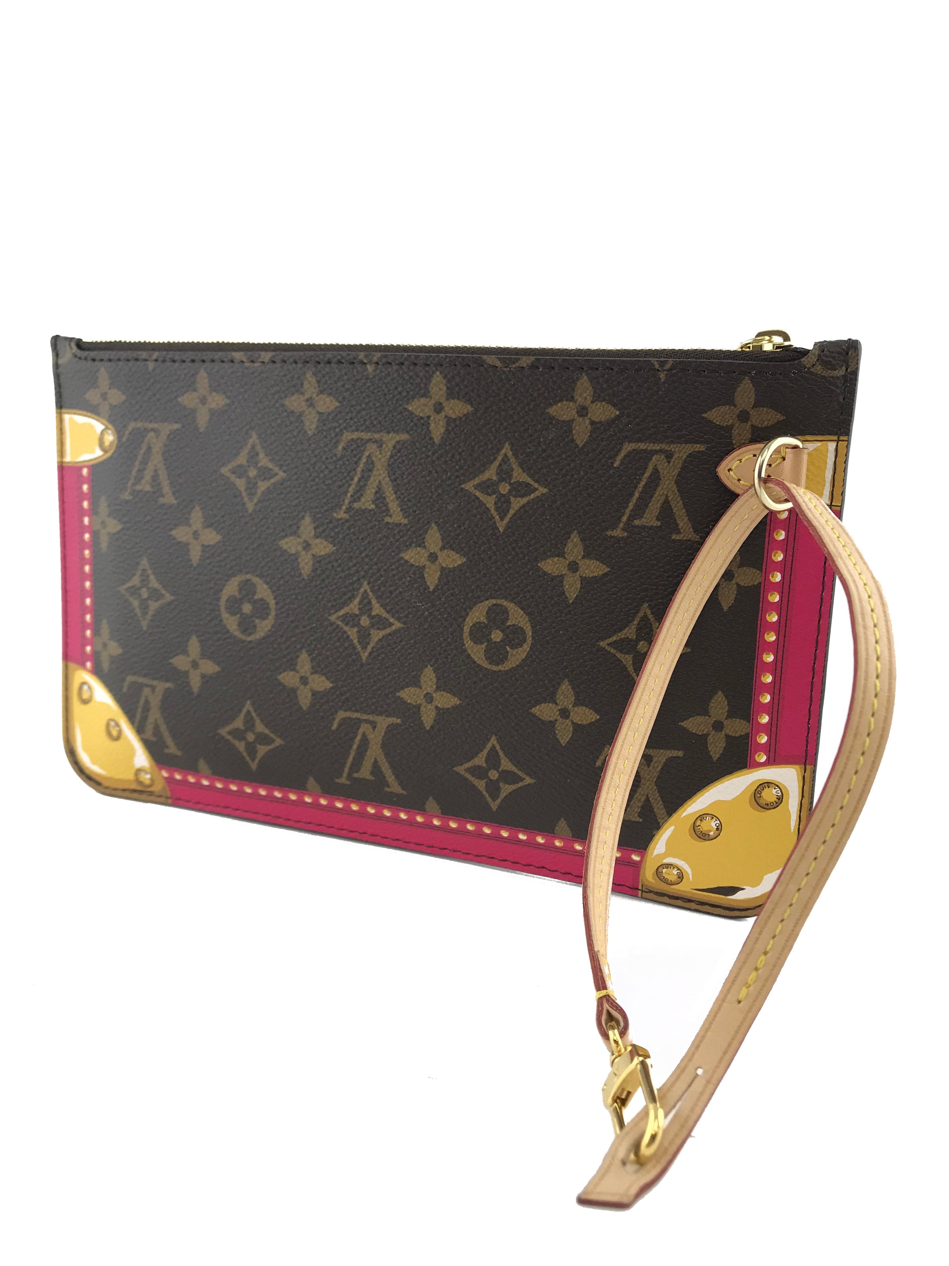 Authentic Louis Vuitton Neverfull MM Tote Bag with Pochette - Summer Trunk Collection | Luxury Designer Handbag for Women, Perfect for Travel, Work & Everyday Use