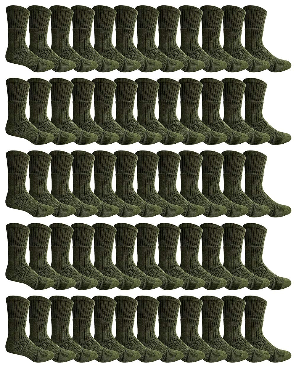 Yacht & Smith Men's Military Grade Army Socks - Size 10-13 for Hiking, Tactical & Outdoor Activities - Durable Comfort Socks for Soldiers, Camping & Work Boots