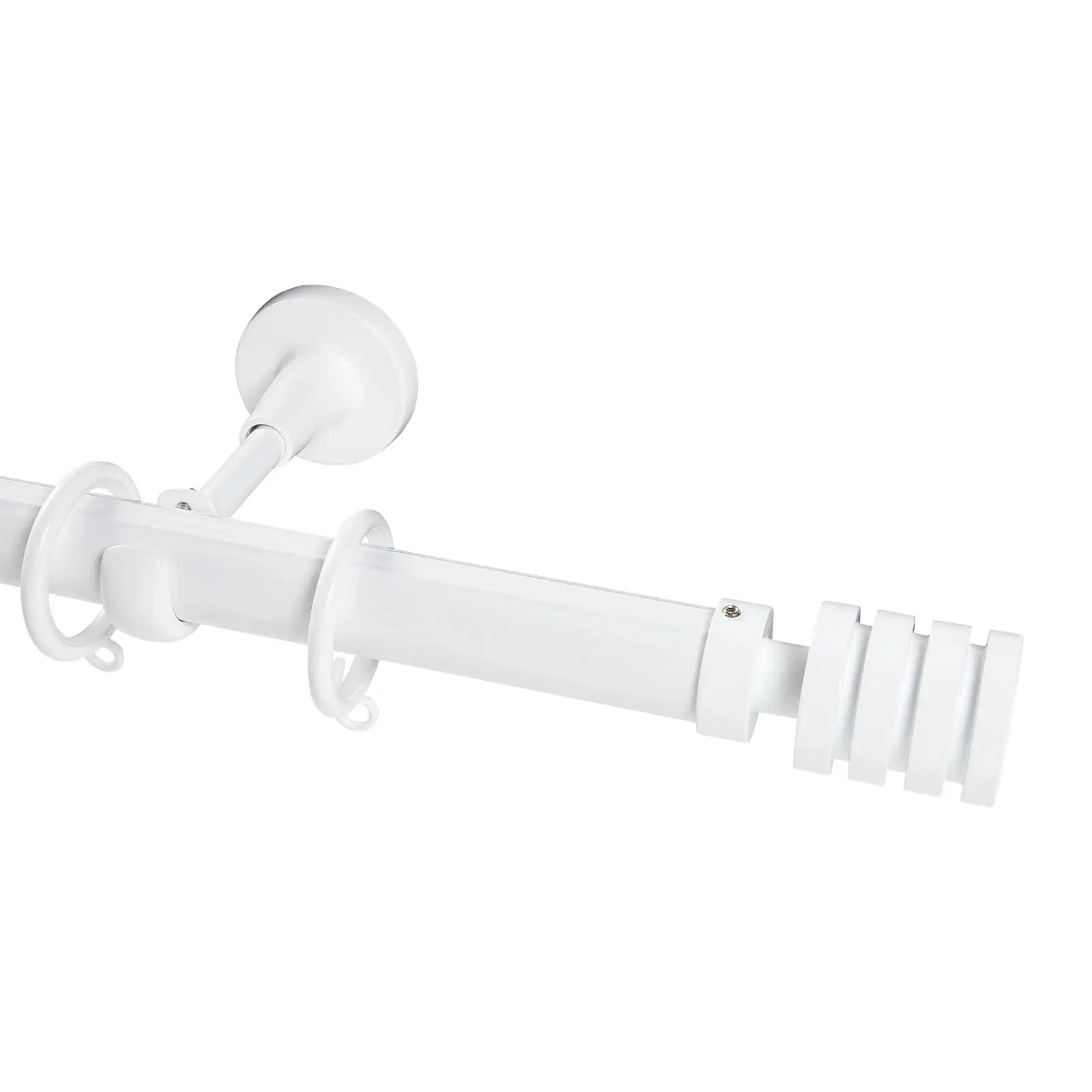 Kelvin Single Window Curtain Rod - Adjustable Tension Rod for Windows, No Drill Easy Installation, Perfect for Bedroom, Living Room & Kitchen Decor