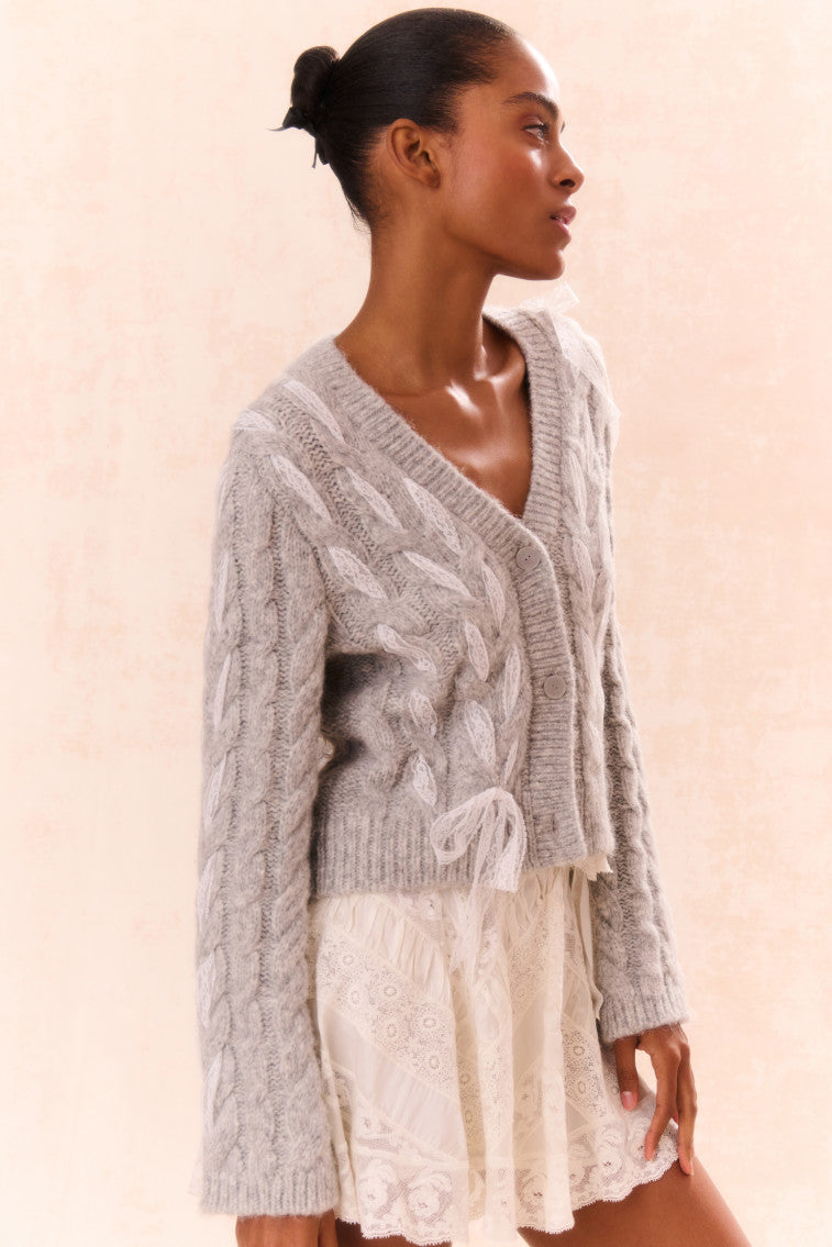 Louella Women's Wool Knit Cardigan Sweater - Soft Warm Winter Long Sleeve Open Front Wrap Coat for Casual Outfits & Office Wear