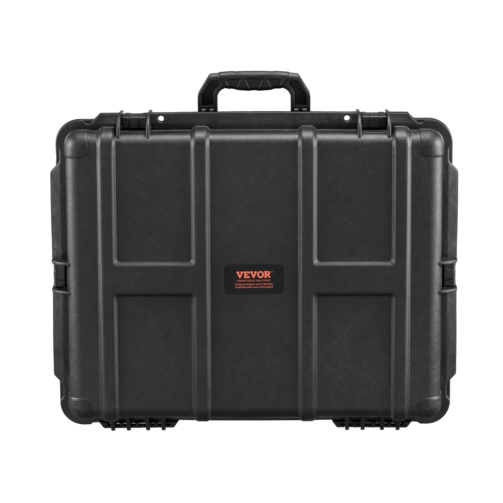 VEVOR IP67 Waterproof Hard Case with Pre-Cut Foam - Heavy Duty Protective Dry Box for Travel, Hunting, Military & Tactical Gear - Retractable Handle Shockproof Storage Case for Cameras (24.41