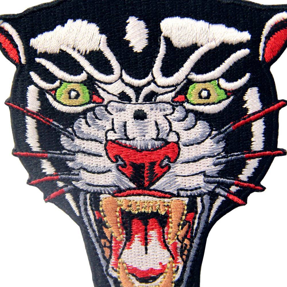 Roaring Panther Iron On Embroidered Patch - Sew On Applique Emblem for Jackets, Bags & DIY Crafts - Premium Embroidered Badge for Clothing Customization