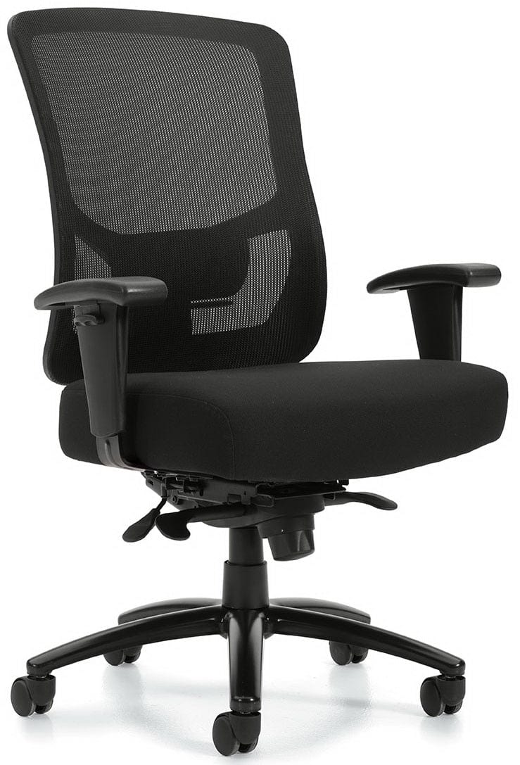 Ergonomic Mesh Back Heavy Duty 24-Hour Office Chair - Adjustable Lumbar Support & Breathable Design [OTG10703B] - Perfect for Home Office, Gaming, and Long Work Sessions