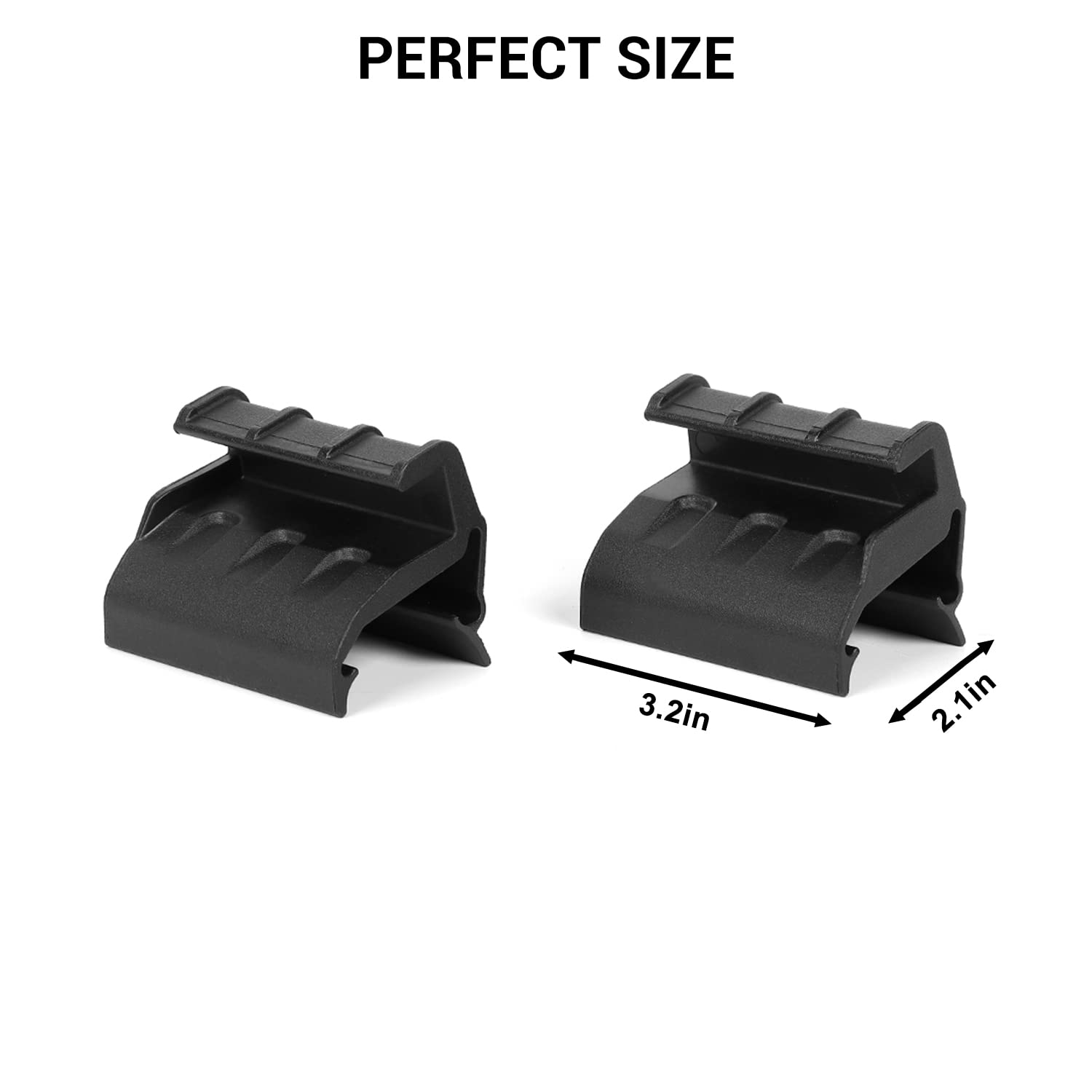 Jeep Wrangler JK & Unlimited 2007-2018 Soft Top Replacement Parts - 2 Pack Rear Window Brackets & Tailgate Bar Retainer Clips | Compatible with Jeep Wrangler JK Unlimited | Perfect for Off-Roading, Camping & Adventure Trips