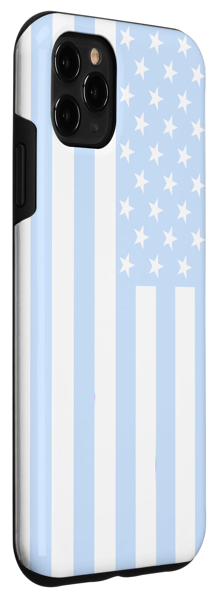 iPhone 11 Pro Max Case - Patriotic Baby Blue with USA Flag Design - Perfect for 4th of July Celebrations, Independence Day & American Pride | Shockproof & Slim Protective Cover