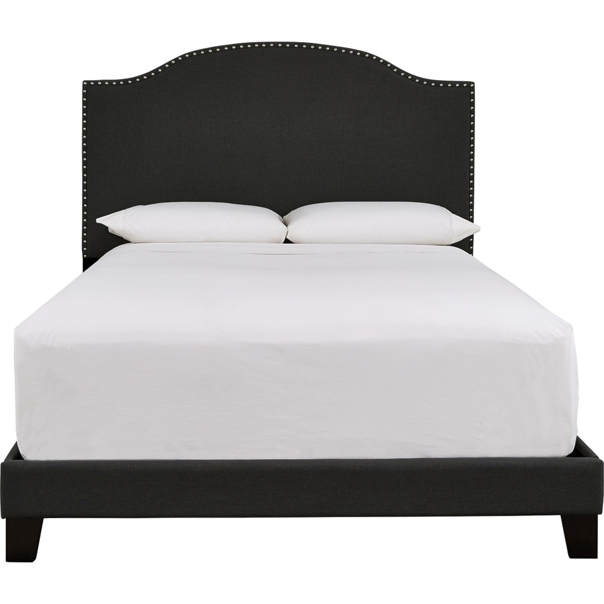 Adelloni Queen Size Bed Frame with Headboard - Modern Platform Bed for Bedroom, Living Room & Guest Room