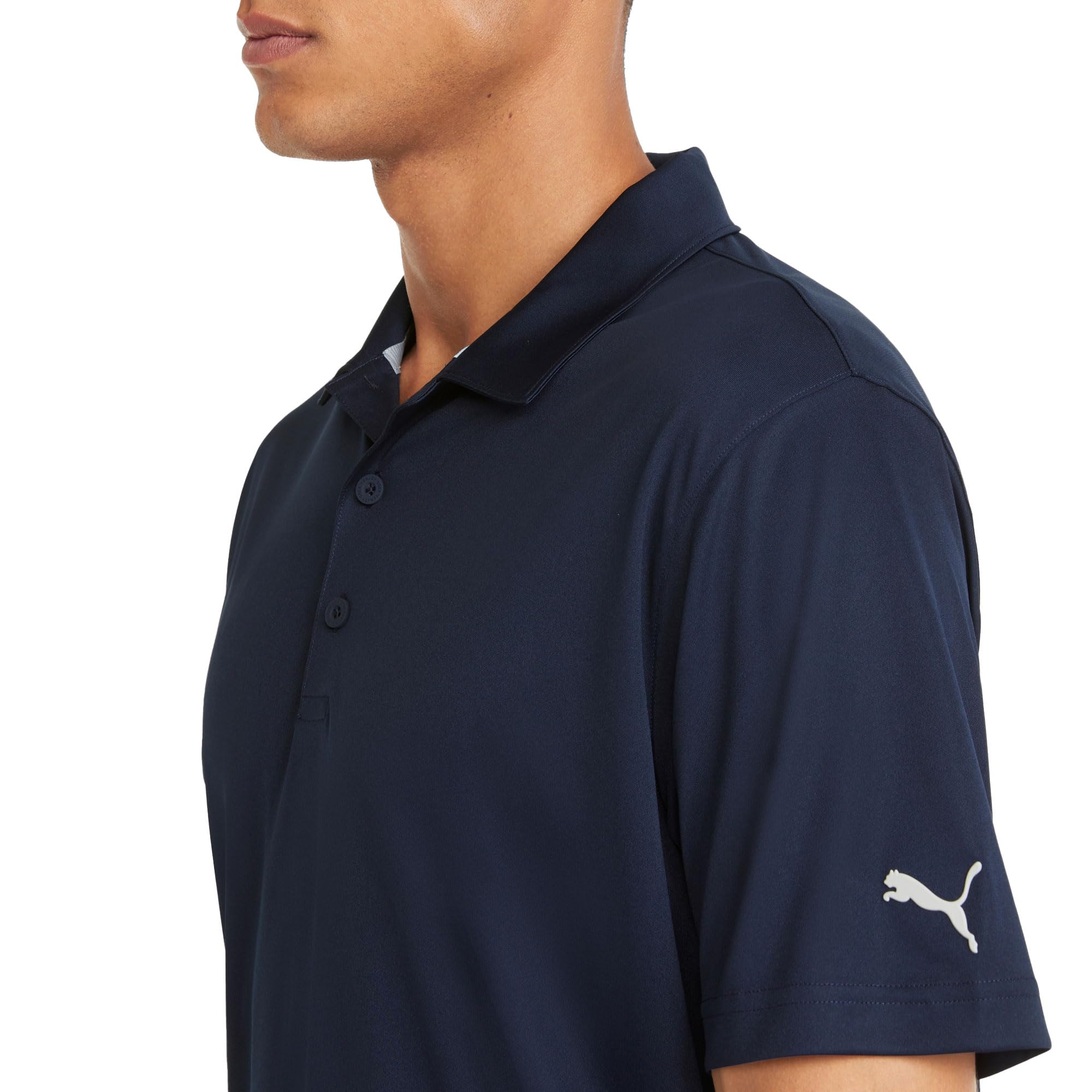 Puma Golf Men's Gamer Polo Shirt - Moisture Wicking Performance Golf Shirt, Navy Blazer, XXL - Perfect for Golf Tournaments, Country Club Events & Casual Wear