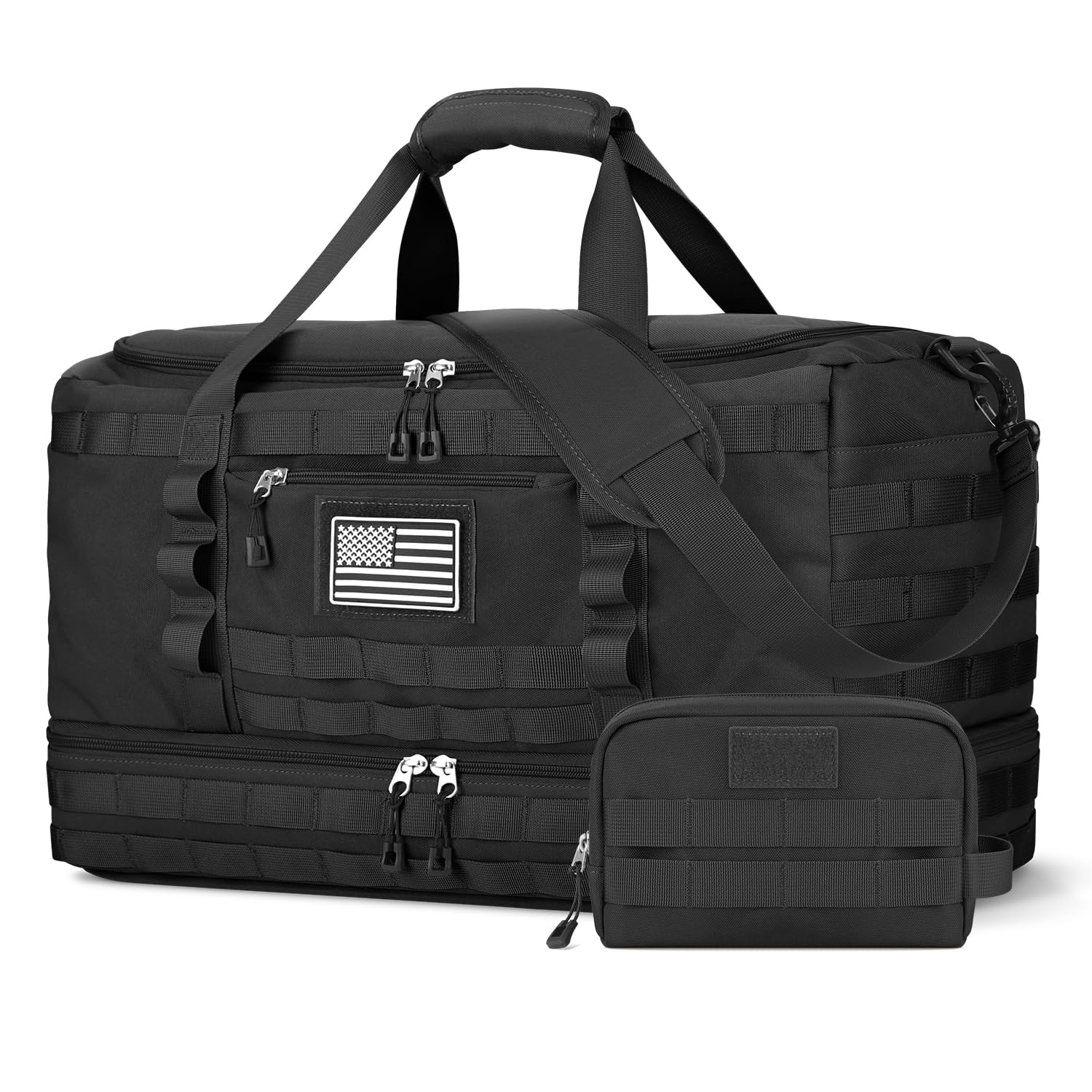 ETRONIK Water-Resistant Travel Duffle Bag for Men & Women - Gym, Workout, Medical & Overnight Trips - Carry-On Weekender with Toiletry Compartment, Shoe Pocket & Wet Storage - Perfect for Business Travel, Sports & Outdoor Adventures
