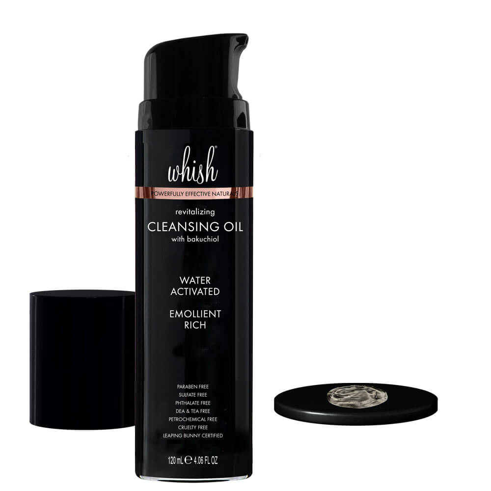 Revitalizing Cleansing Oil with Bakuchiol - Gentle Makeup Remover & Skin Hydration for All Skin Types | Perfect for Daily Skincare Routine & Nighttime Cleansing