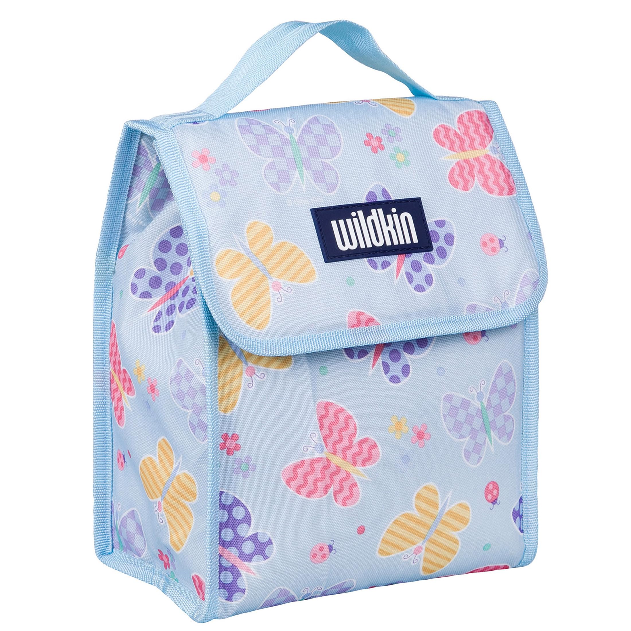 Wildkin Kids Insulated Lunch Bag - Reusable Thermal Lunch Box for School, Travel & Picnics - Keeps Food Hot or Cold - Butterfly Garden Design - Perfect for School Lunches, Day Trips & Outdoor Adventures
