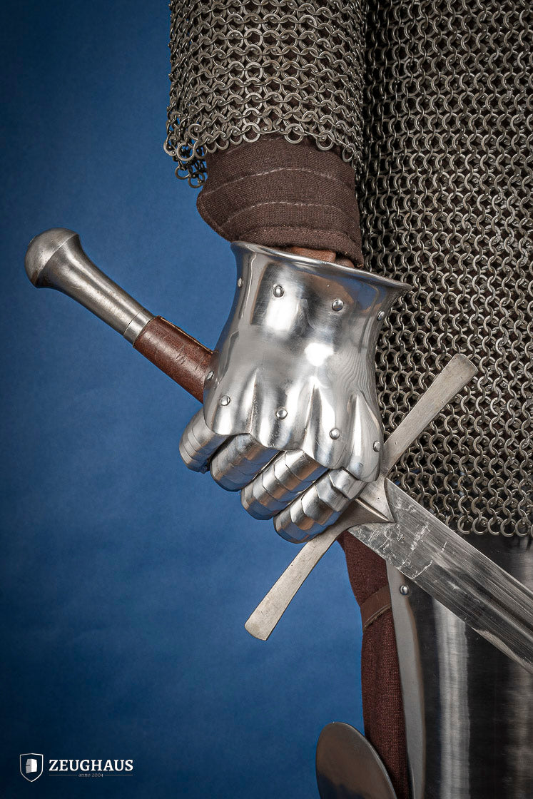 Gauntlets 1350 1415 1.6mm Polished Stainless Steel Gloves - Perfect for Welding, Metalworking & Industrial Safety Protection