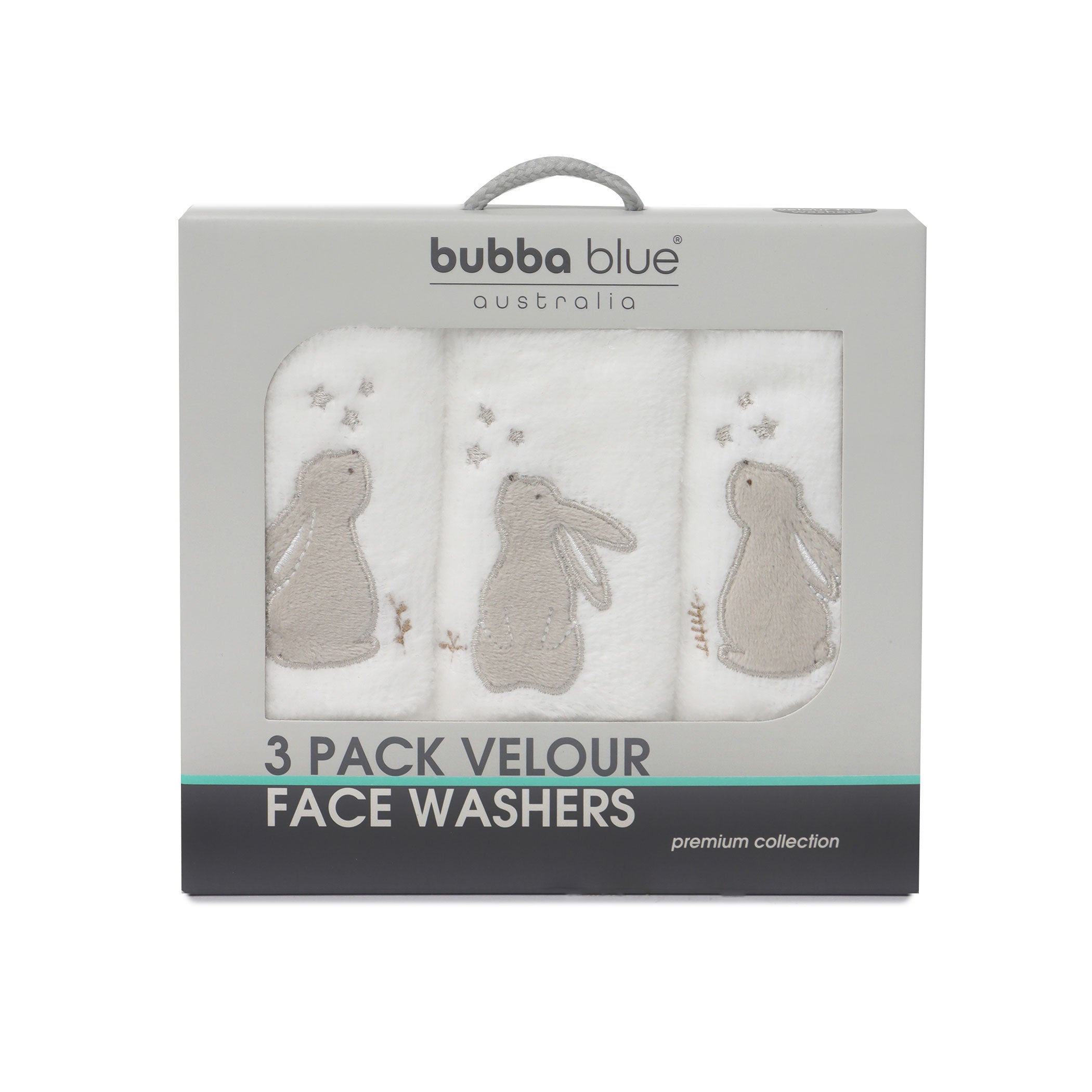 Bunny Dreams 3-Pack Soft Face Wash Cloths | Gentle Cleansing for Sensitive Skin | Perfect for Baby Care, Makeup Removal & Daily Skincare Routine