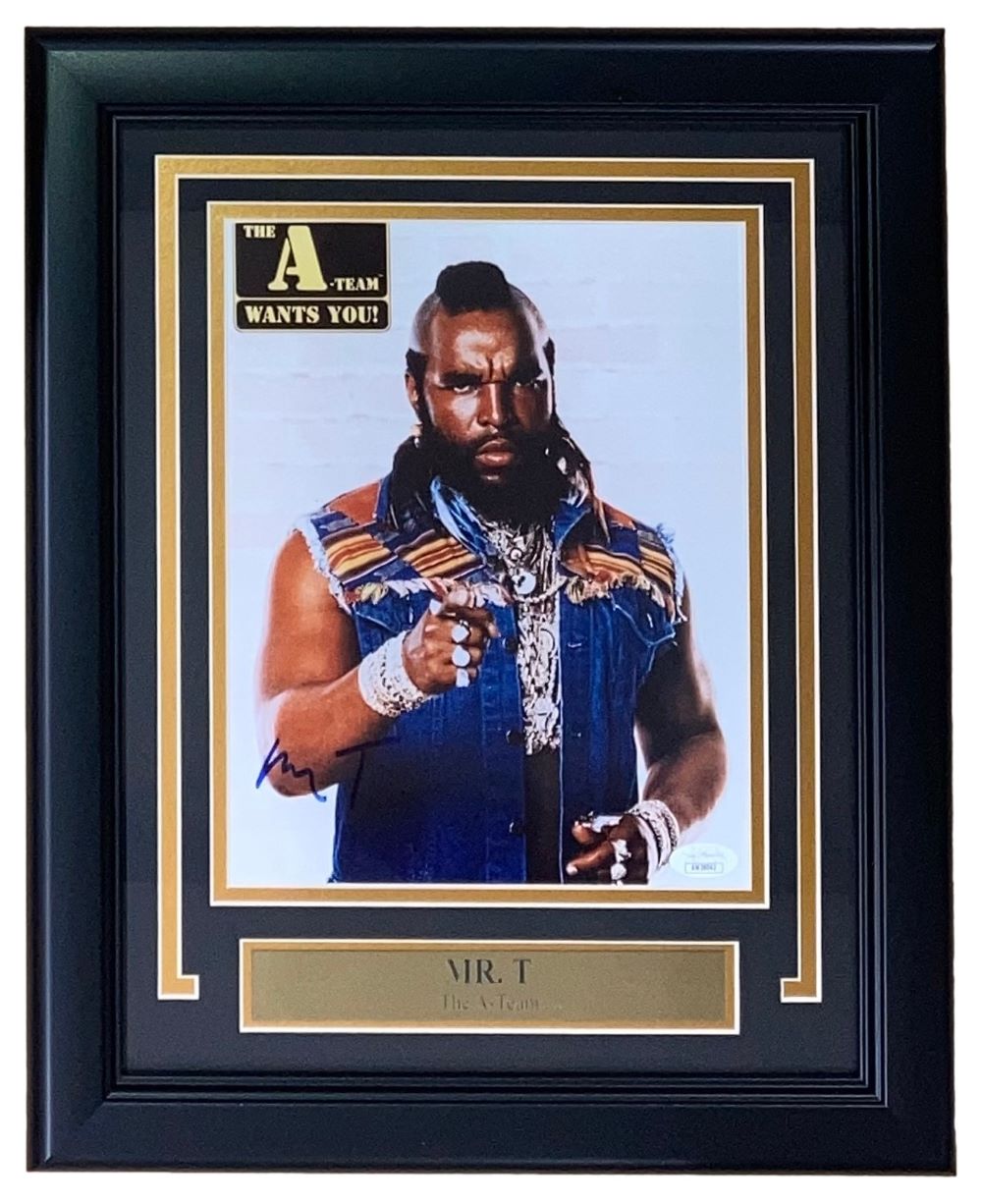 Mr. T Signed Framed 8x10 Photo - BA Baracus from The A-Team 