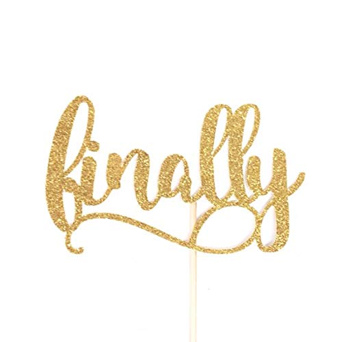 Elegant Finally Cake Topper for Weddings & Engagements - Custom Wedding Cake Decoration for Anniversary, Bridal Shower & Special Celebrations