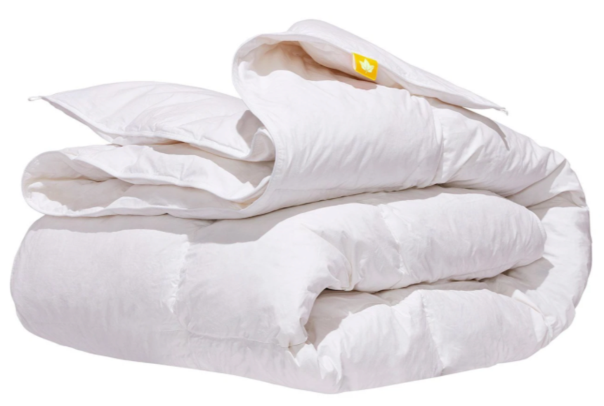 Premium White Goose Feather & Down Comforter - All-Season Luxury Bedding for Ultimate Comfort & Warmth | Perfect for Master Bedrooms, Guest Rooms & Cozy Nights