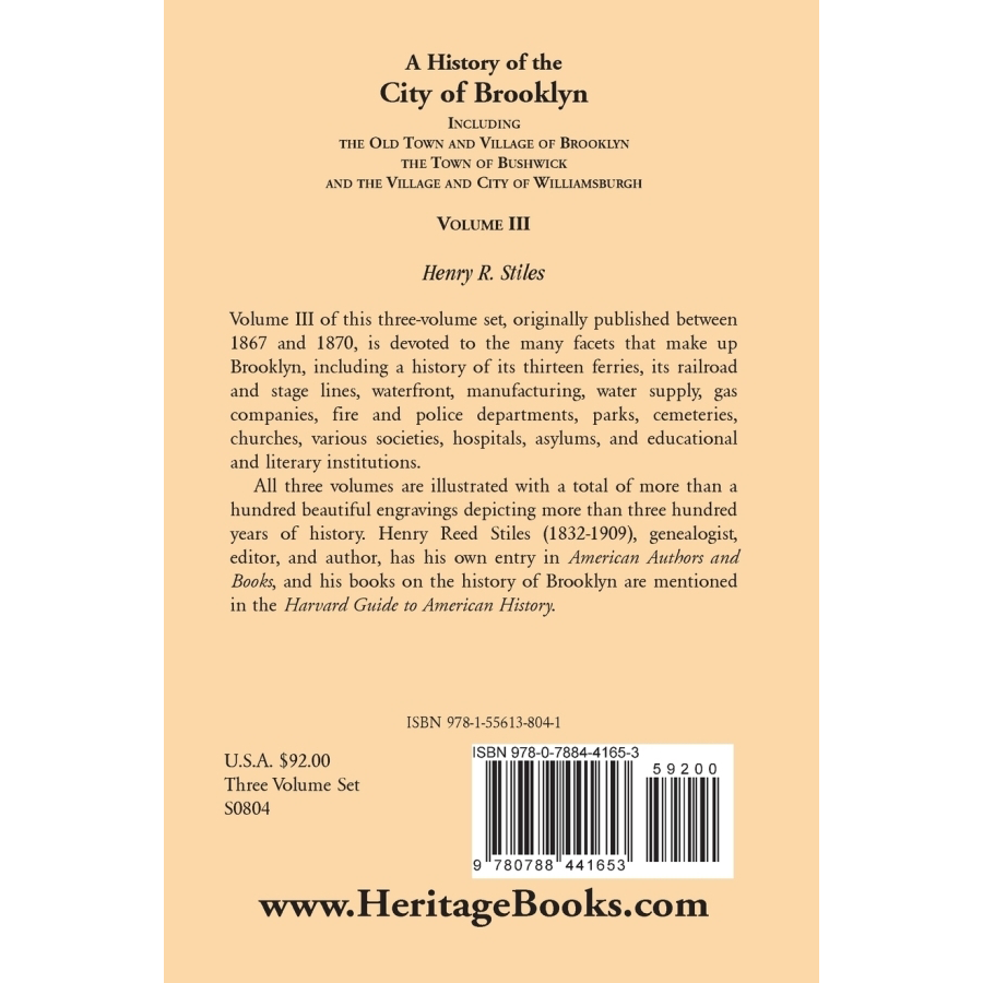 A History of the City of Brooklyn, New York - Complete 3 Volume Set | Rare Historical Books Collection | Perfect for Historians, Researchers & New York History Enthusiasts