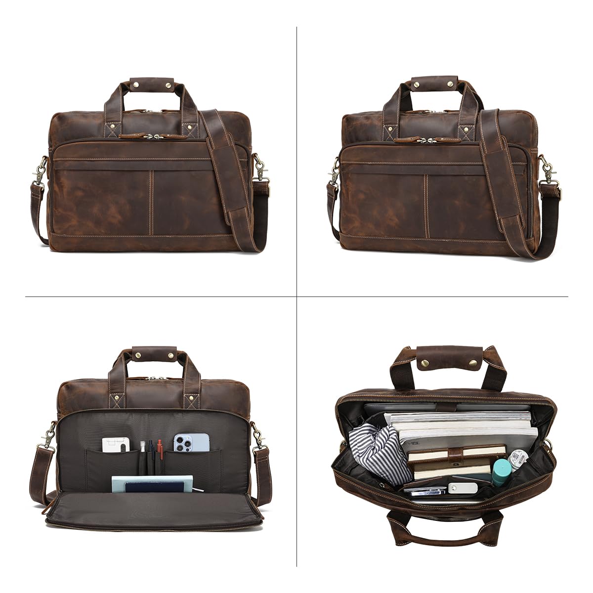 Premium Full Grain Leather 17.3