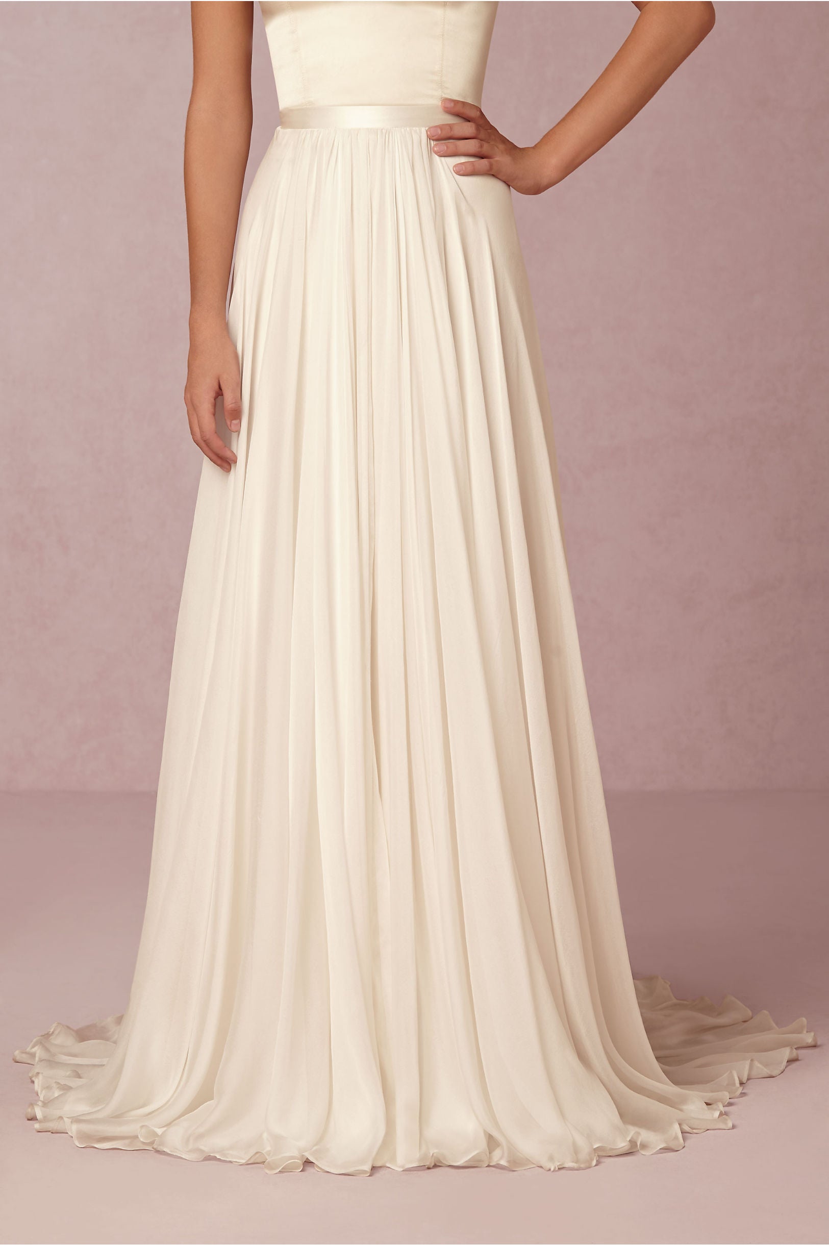 Catherine Deane Delia Skirt | Women's Flowy Midi Skirt with Side Slit | Elegant A-Line Skirt for Wedding, Party & Special Occasions
