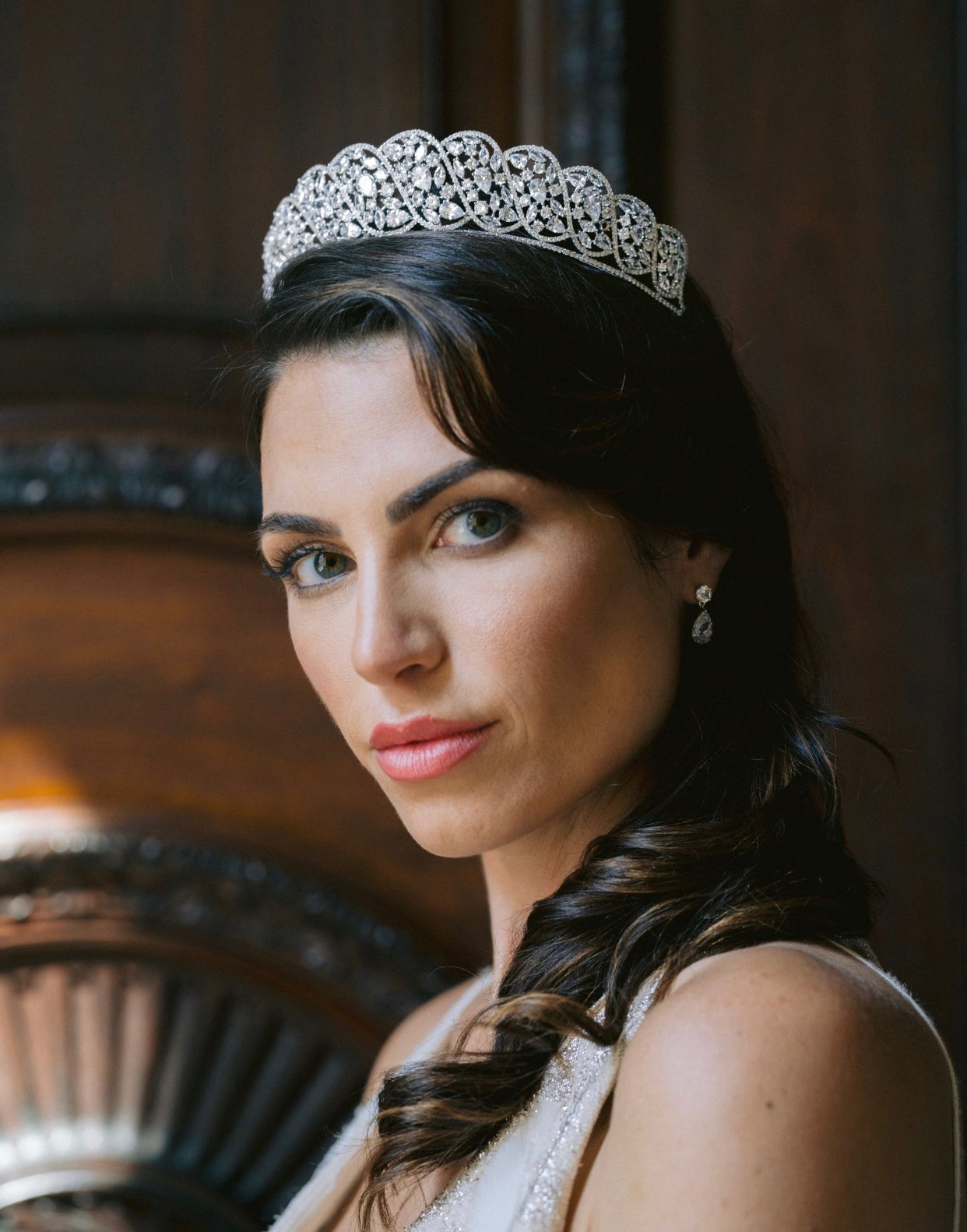 Delia Tiara - Elegant Rhinestone Bridal Hair Accessories for Weddings, Prom & Special Occasions