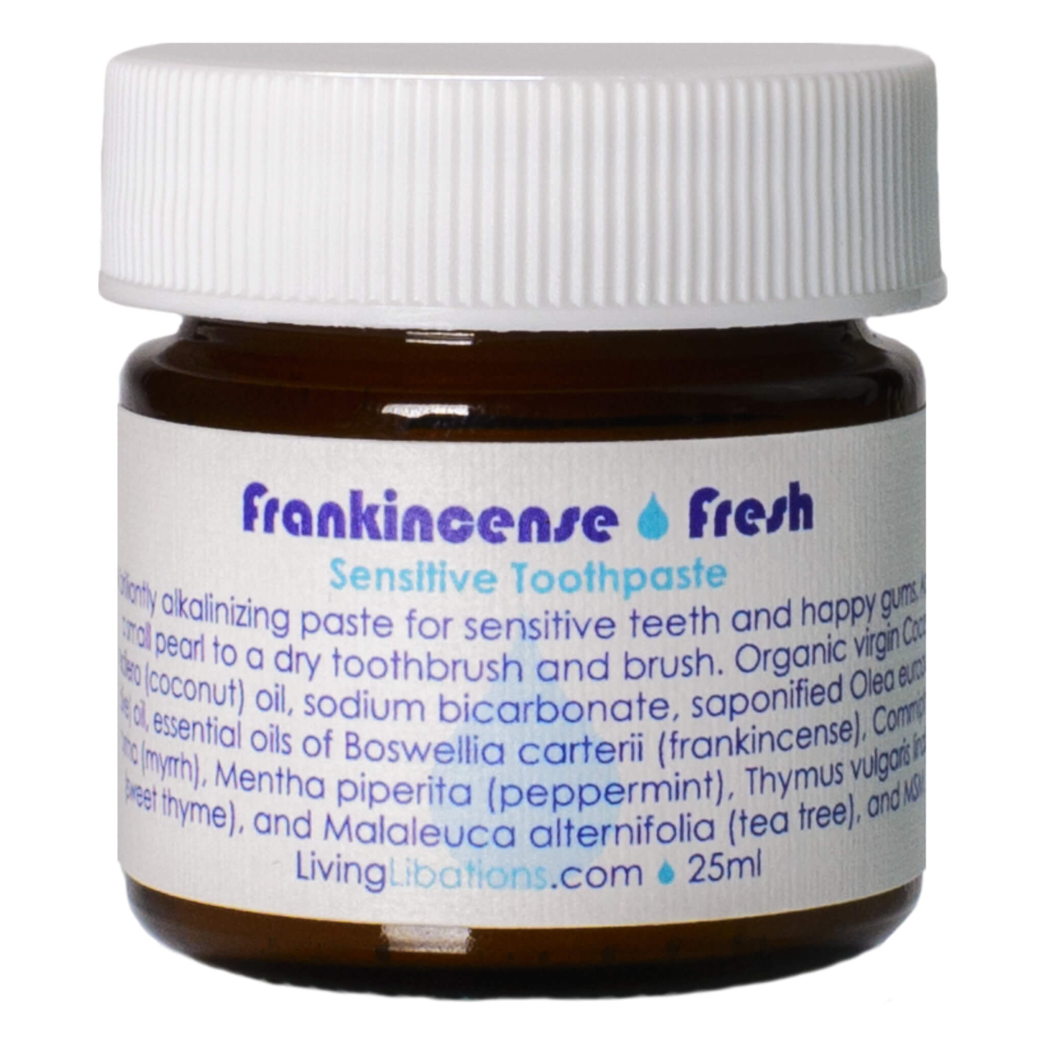 Frankincense Fresh Sensitive Toothpaste for Sensitive Teeth & Gum Care - Natural Relief for Tooth Pain, Whitening & Fresh Breath - Ideal for Daily Oral Hygiene & Travel