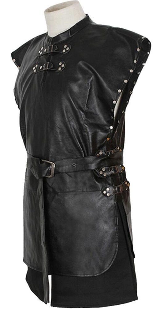John Snow Costume for Men - Adult Game of Thrones Halloween Cosplay Outfit with Cloak & Sword - Perfect for Halloween Parties, Comic Con, and Themed Events