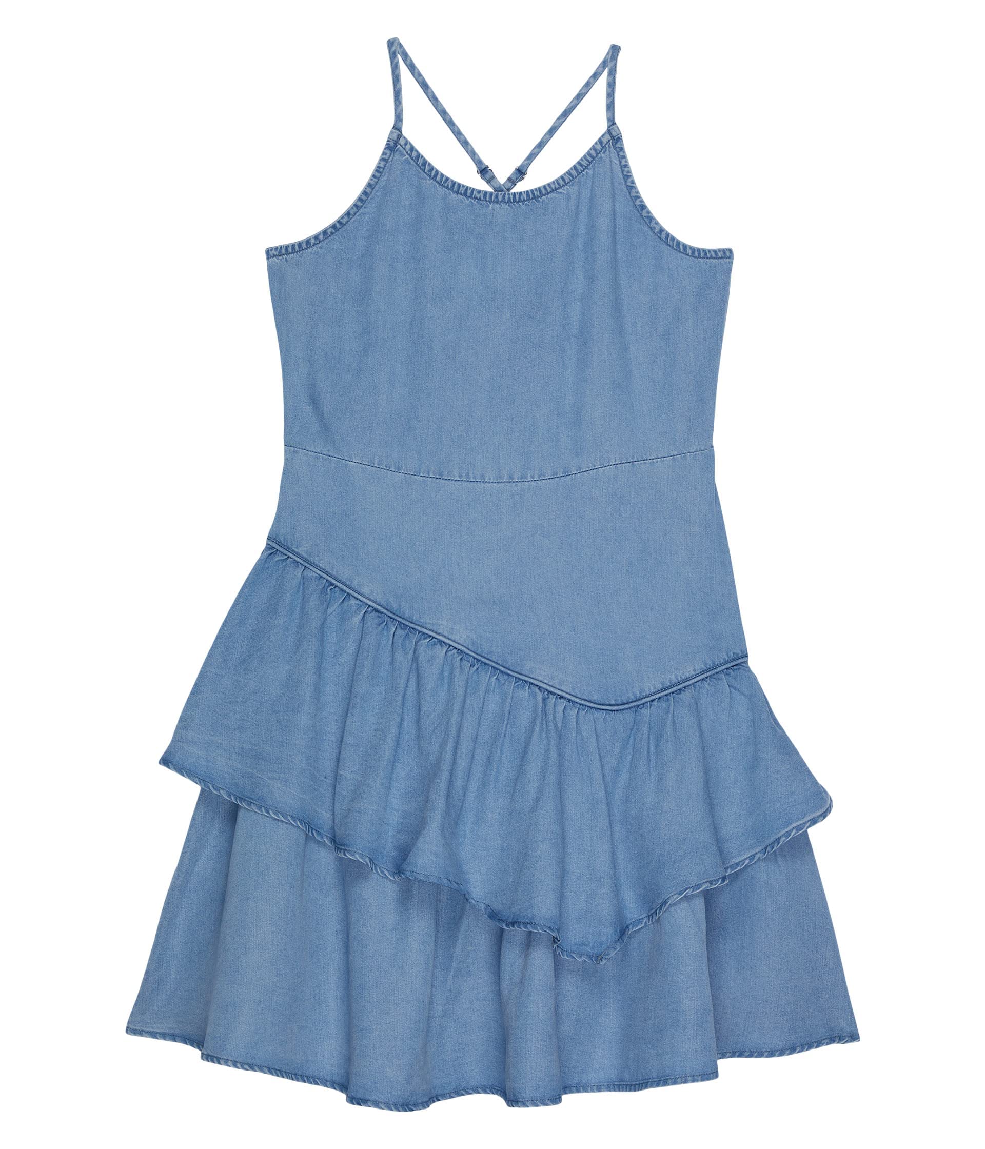 HABITUAL Girl's Ruffle Drop Waist Dress for Big Kids | Floral Summer Party Dress for Girls | Perfect for Birthday, Wedding & Special Occasions