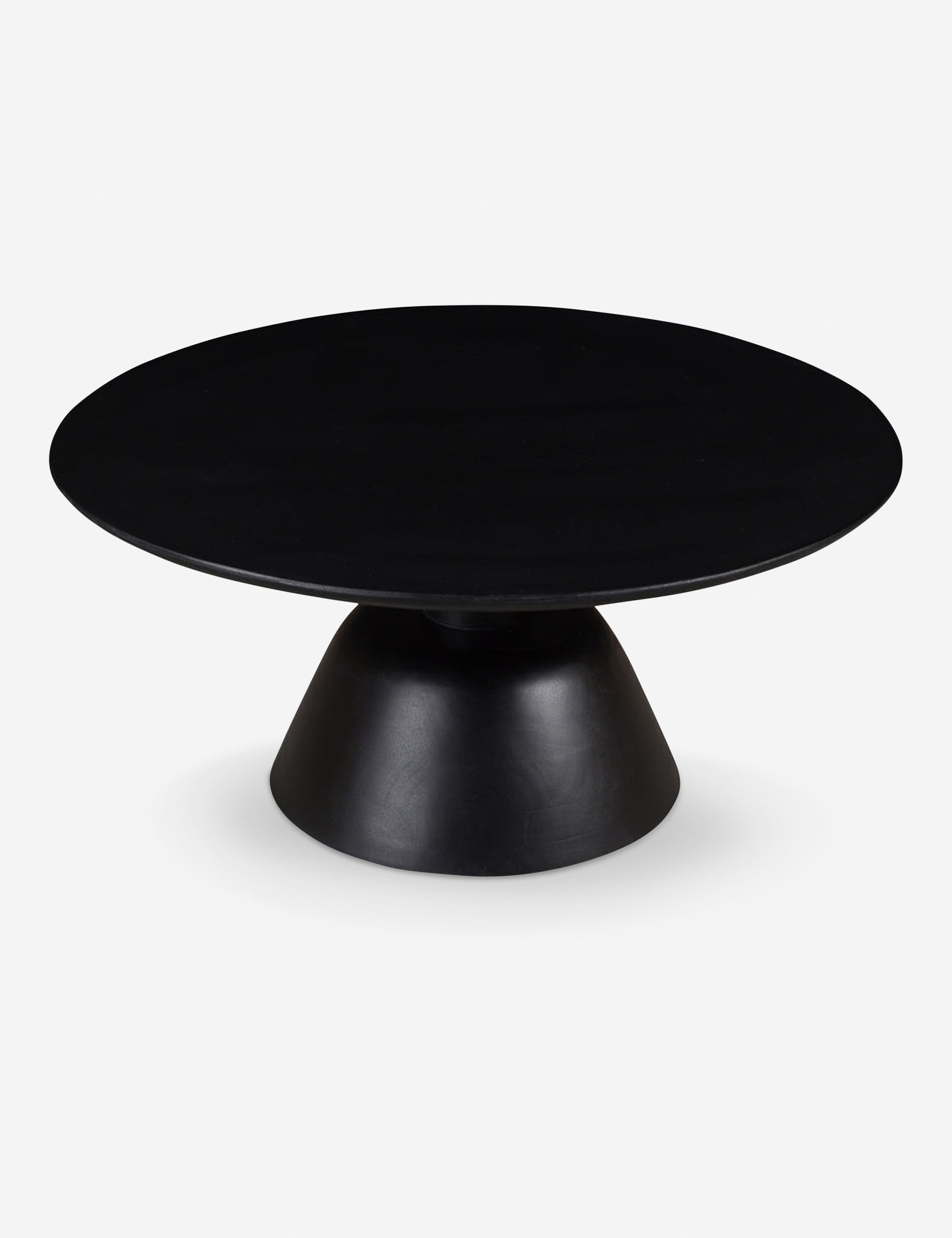 Modern Dalton Round Coffee Table - Solid Wood Living Room Center Table for Home Decor, Perfect for Family Gatherings & Relaxing with Friends