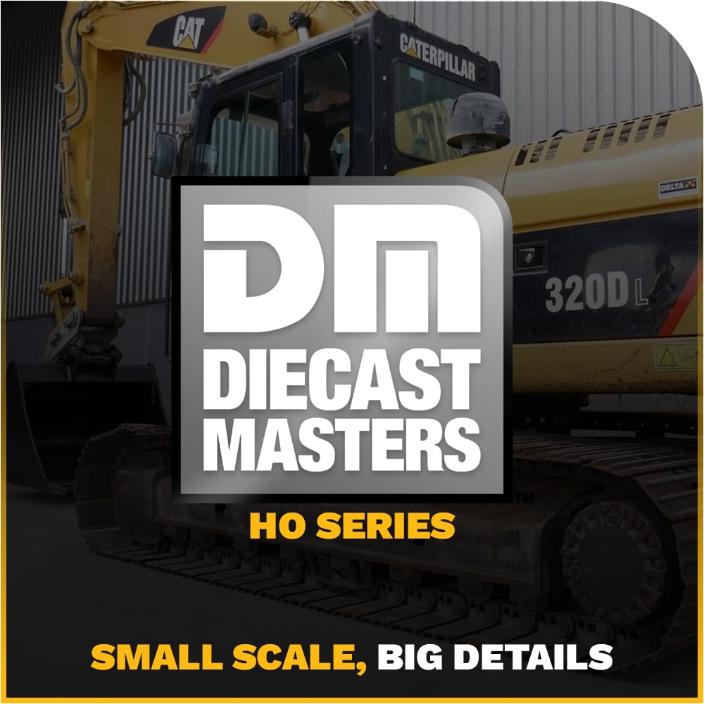 1:87 Scale Diecast Caterpillar 320D L Hydraulic Excavator with Work Tools - HO Scale Construction Equipment Model 85652 by Diecast Masters | Collectible Die-Cast Truck for Display & Construction Scene Dioramas