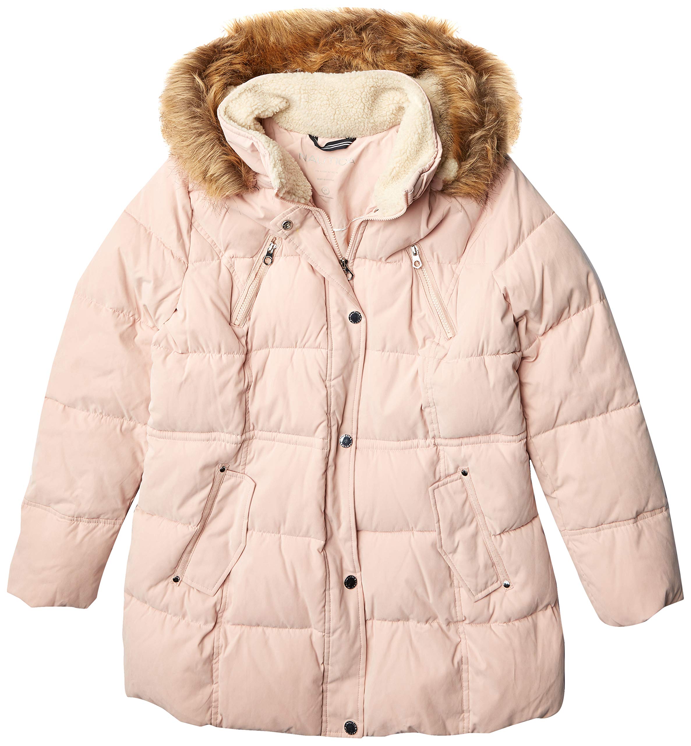 Nautica Women's Heavyweight Microfiber Down Parka Coat - Warm Winter Jacket for Outdoor Activities & Cold Weather Protection